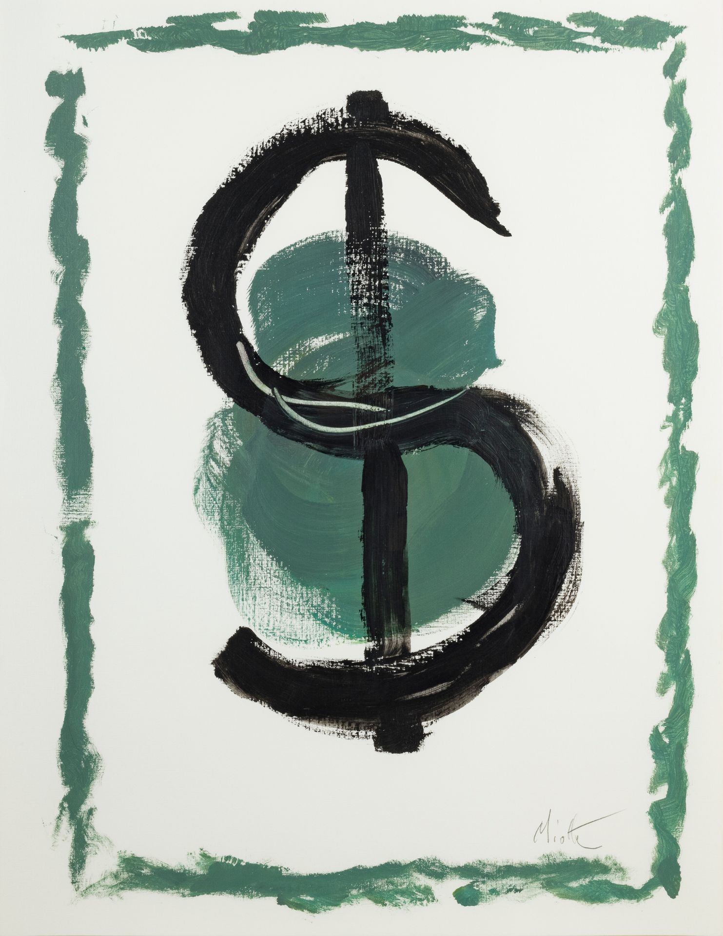 Jean MIOTTE (1926-2016) Miotte Money 8, 2004/2005 Acrylique sur papier 65 x 50 c&hellip;