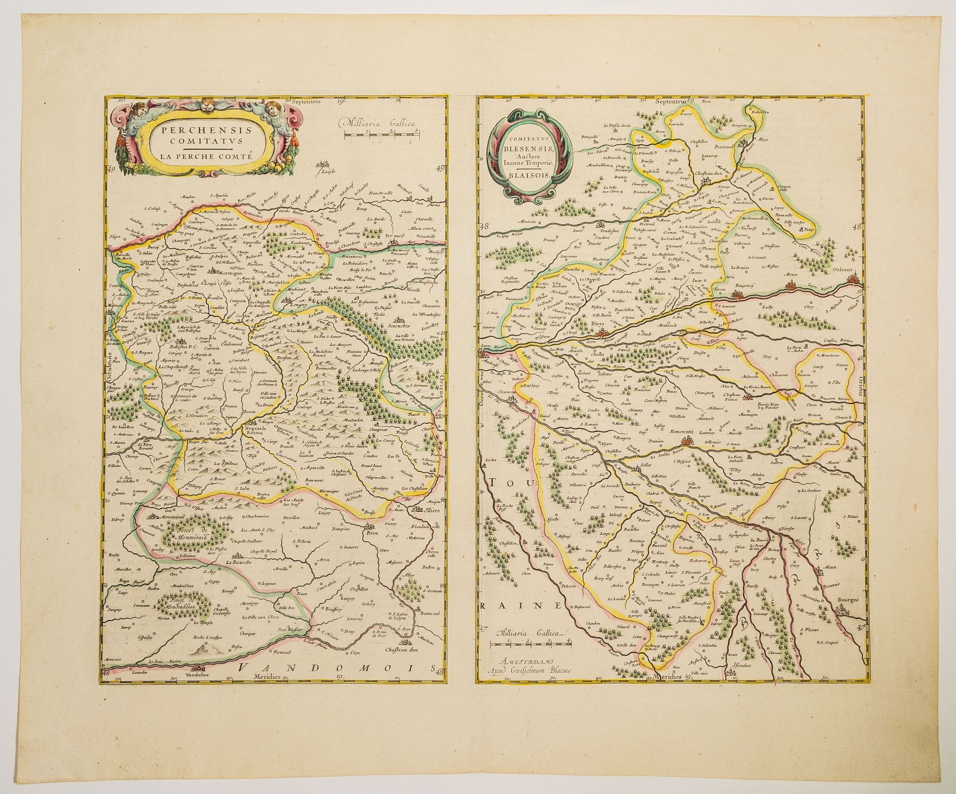 Null 79 - 17th century map : LE PERCHE. LE BLÉSOIS " Perchensis comitatus. La Pe&hellip;