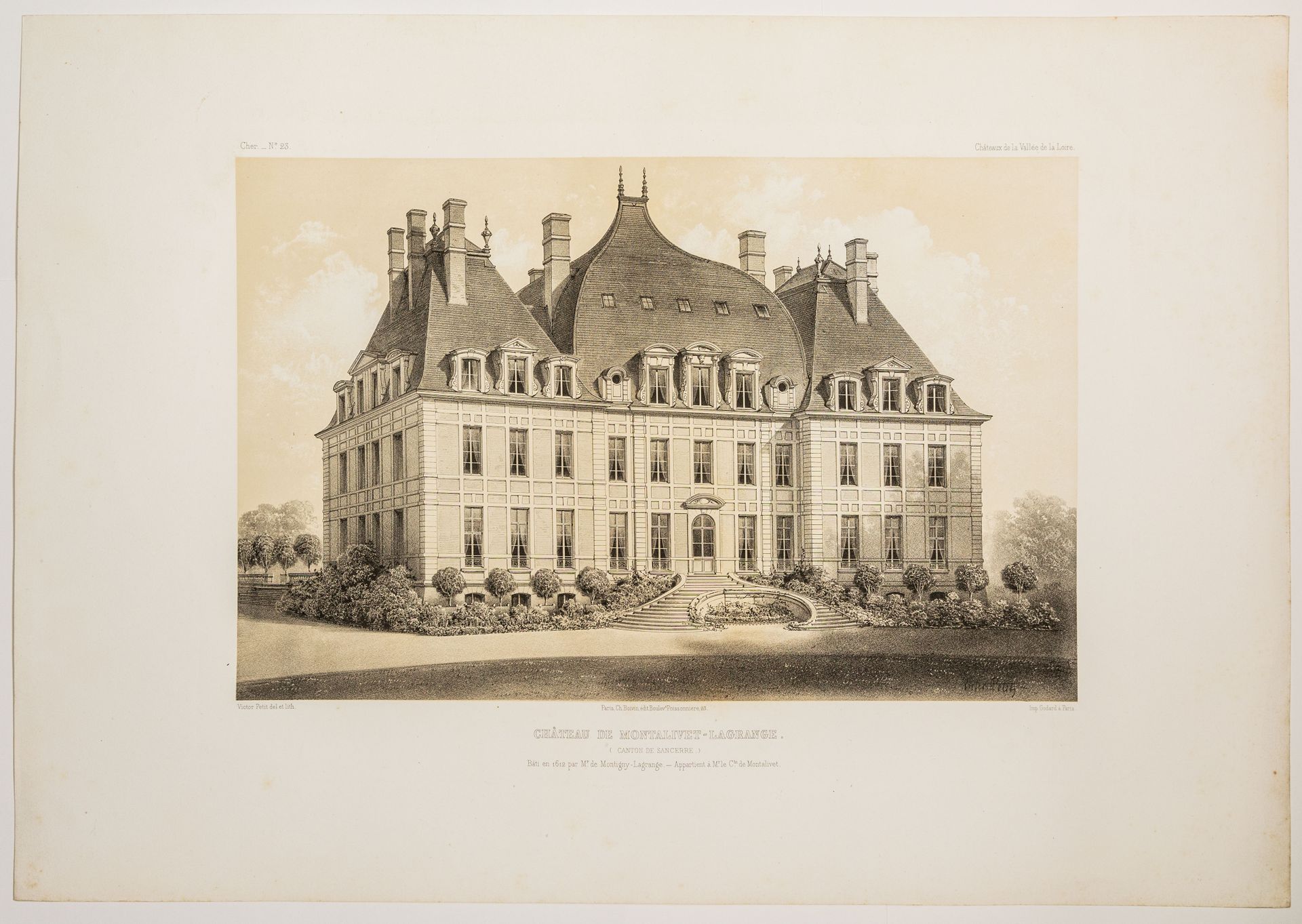 Null 84 - CHER. Château de MONTALIVET-LAGRANGE (Canton de Sancerre), Bâti en 161&hellip;