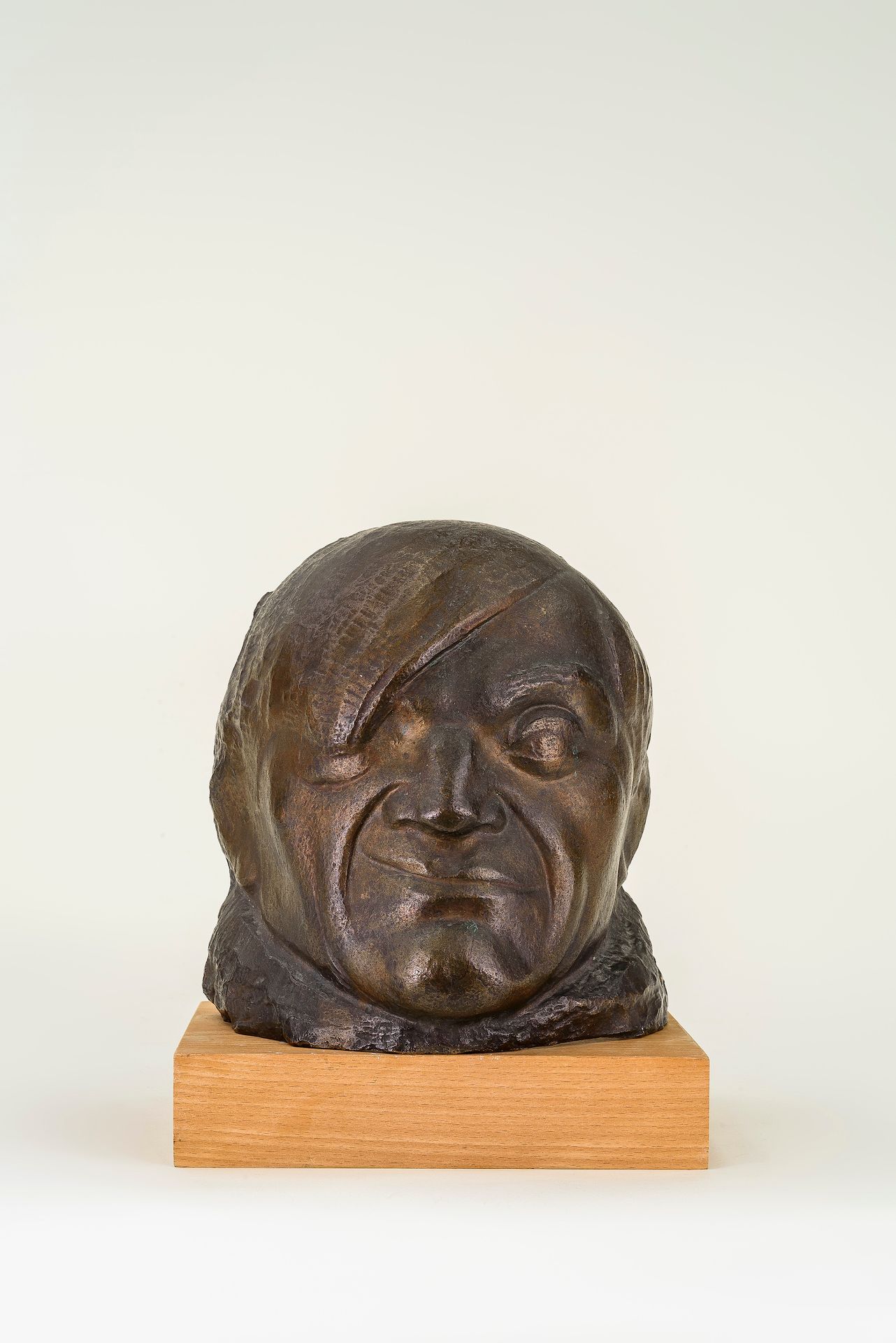 Null Pablo GARGALLO (1881-1934) Masque de Picasso, 1913 Bronzo originale a cera &hellip;