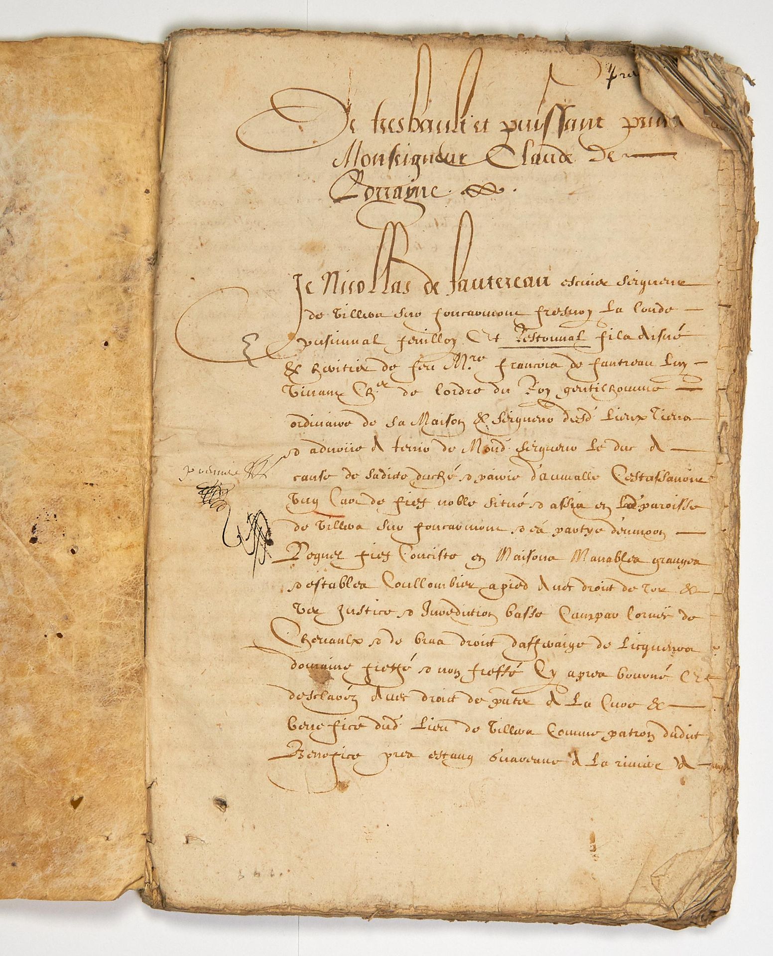 Null (SEINE-MARITIME). 1581. SAUTEREAU DE VILLERS. - Inventario e descrizione de&hellip;