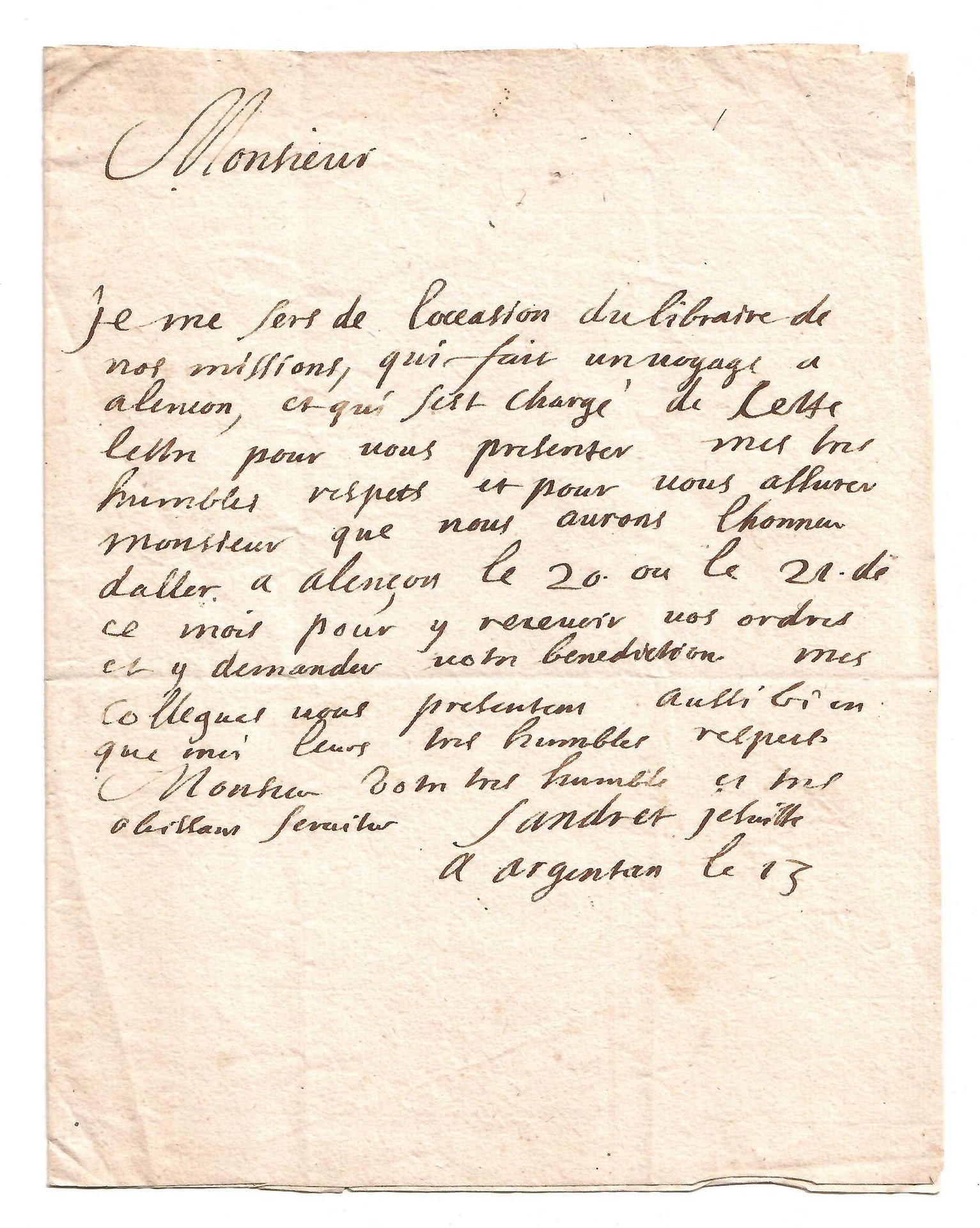 Null Pierre SANDRET (Bayeux 1658 – 1738) Jésuite missionnaire de la Compagnie de&hellip;