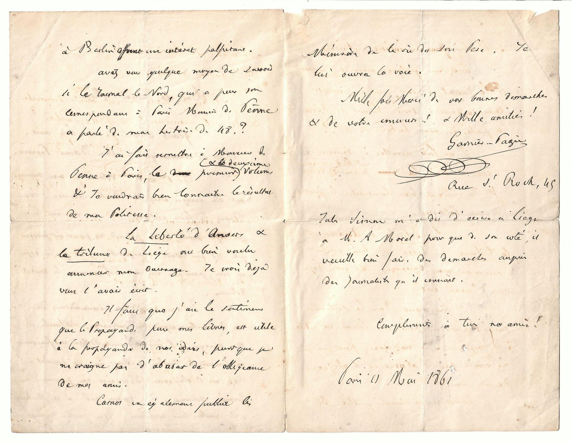 Null GARNIER-PAGÈS Louis-Antoine (Marseille 1803 - 1878) Member of the Provision&hellip;