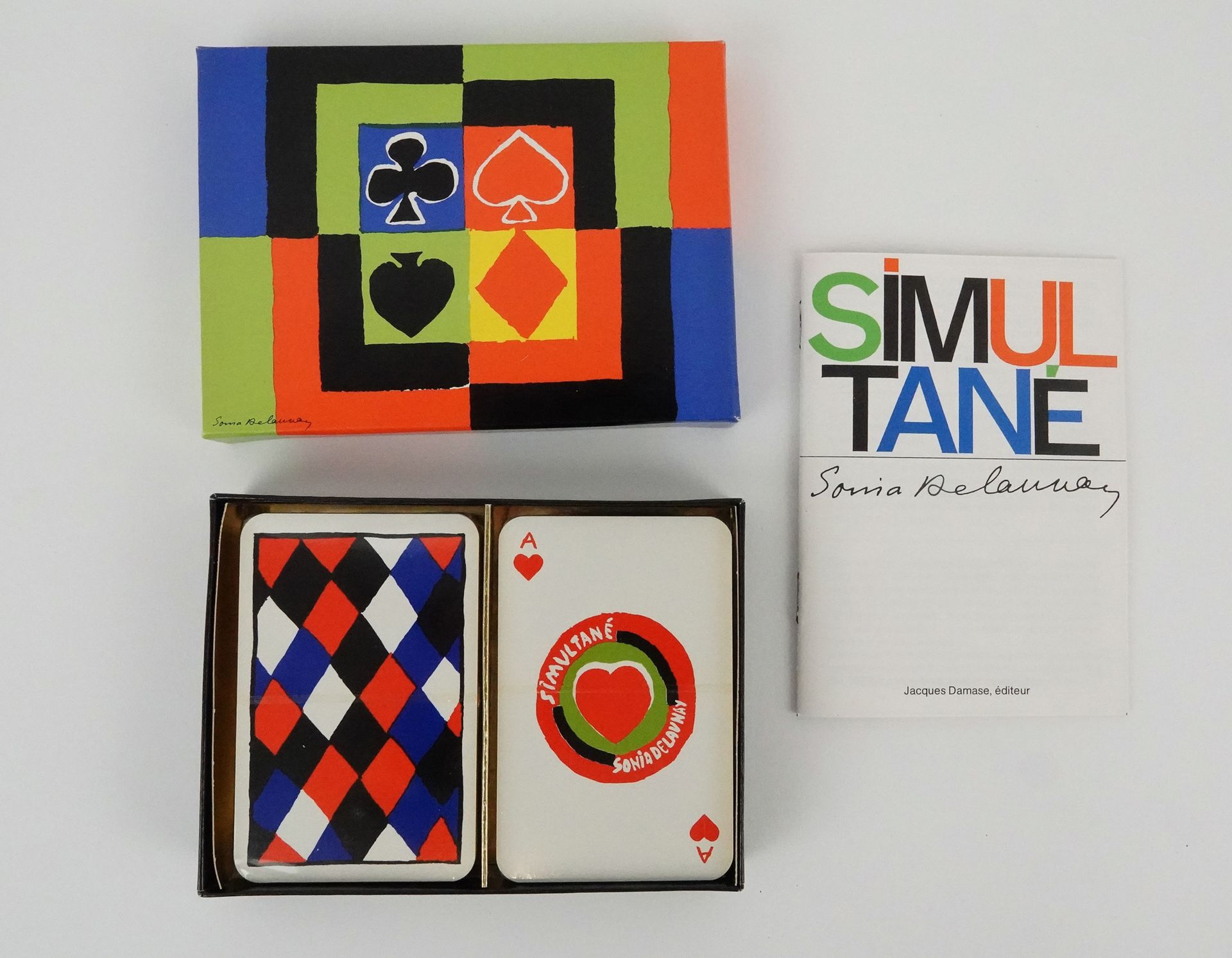 Sonia DELAUNAY (1885-1979), d'apres Bridge simultané
Boîte contenant 2 jeux de 5&hellip;