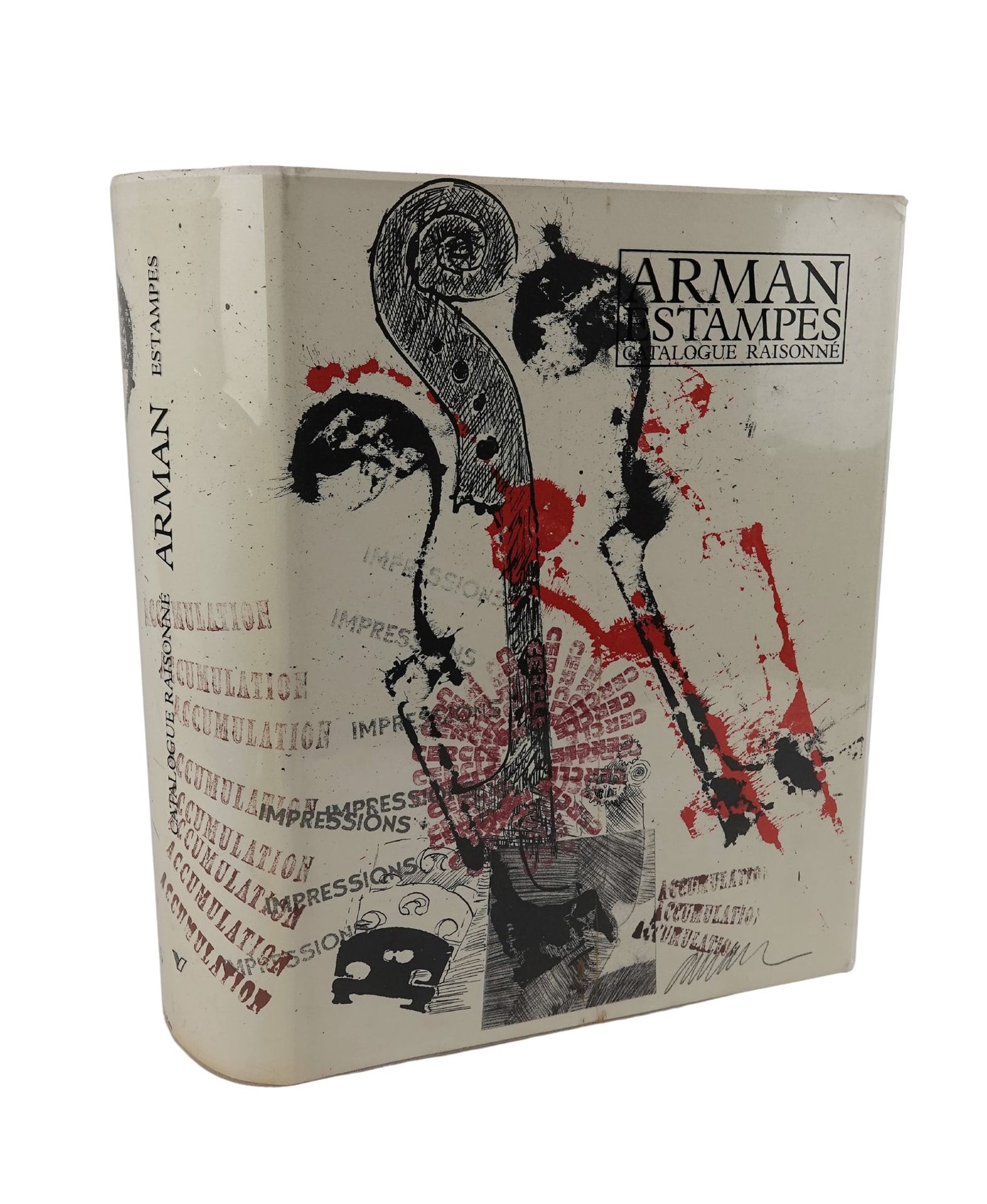 ARMAN (1928-2005) 绘画目录》，1990年
第一版，有两幅阿尔曼签名的原始蚀刻画
已签名但未编号的副本
