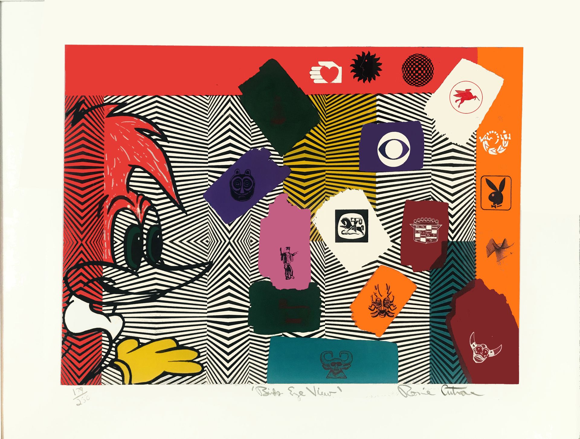 Ronnie CUTRONE (artiste pop art americain, 1948-2013) Eye Bird View (Woody Woodp&hellip;