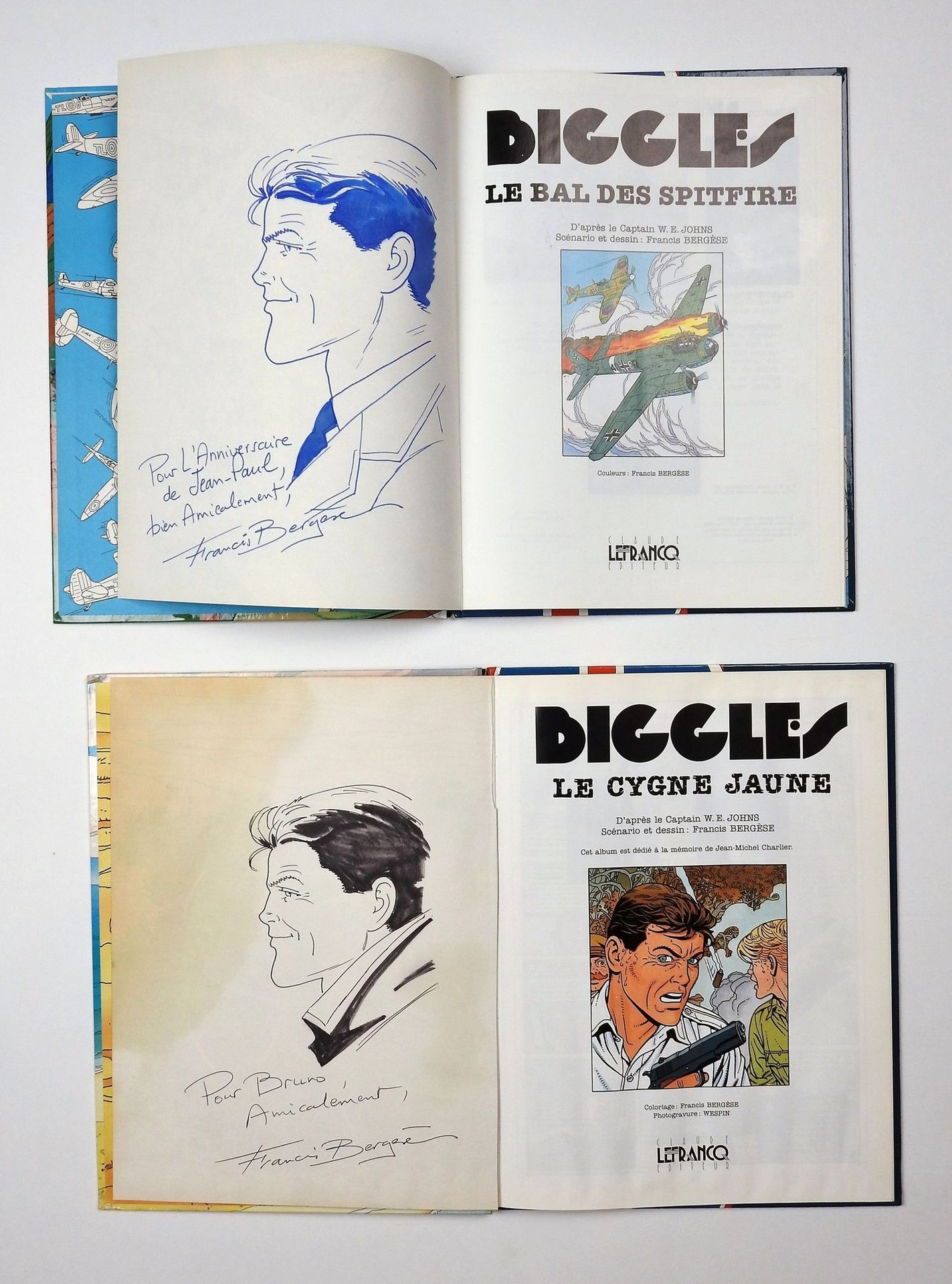 Null BERGESE Francis

Biggles

Zwei Alben mit Zeichnungen des Autors

Guter Allg&hellip;