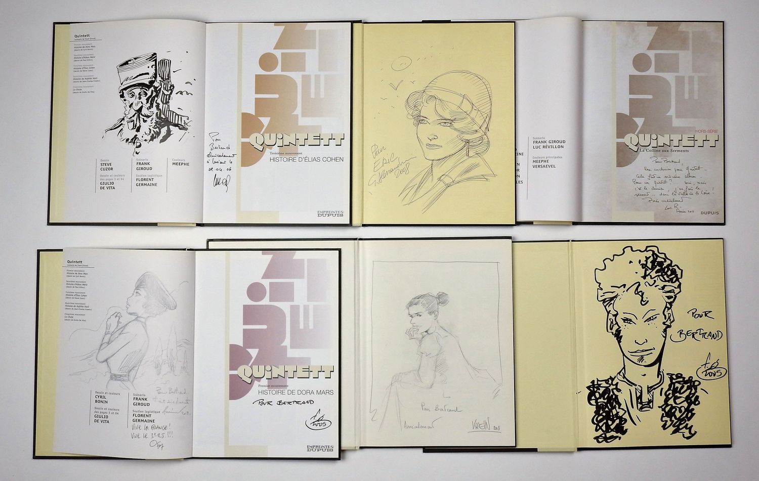 Null COLLECTIF

Quintett

Tomes 1 à 5 en édition originale avec dessins de Girou&hellip;