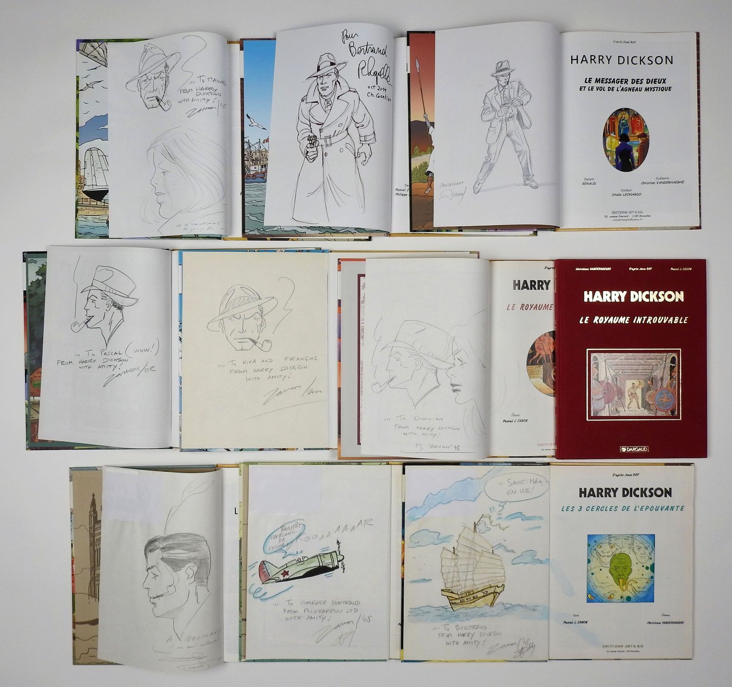 Null ZANON Pascal

Harry Dickson

一套9本的画册，其中有扎农、雷诺和夏佩尔的画作。

包括第四卷的第一版

状况非常好，标签粘&hellip;