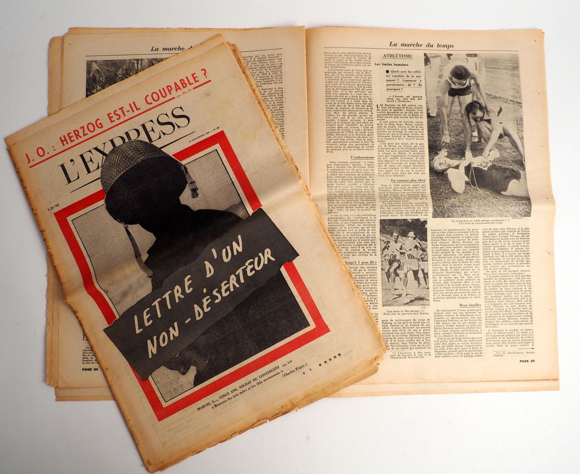 Null 奥运会/1960年，罗马。在奥运转折点的两期《快报》，第一期有三篇文章，第二期有六篇，这使它几乎成为一个特殊的基本问题：1）9月8日的问题，有三篇文章&hellip;