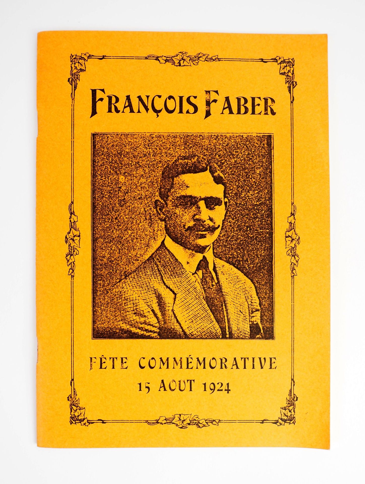 Null 骑自行车/法布尔/卢森堡。向弗朗索瓦-法布尔（1887-1915）致敬的小册子，用于1924年8月15日在卢森堡举行的纪念活动。为ColleCycli&hellip;