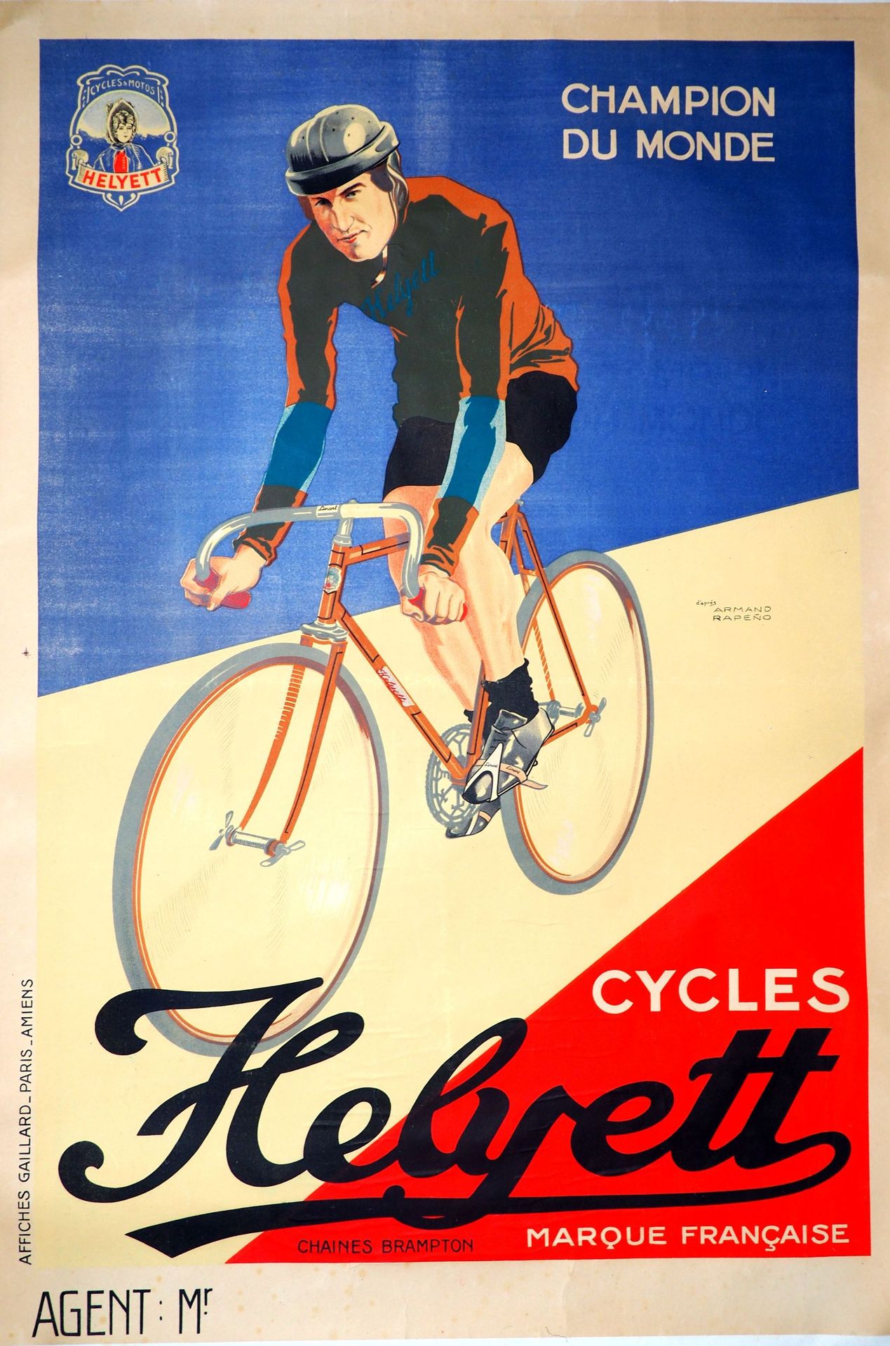 Null Cyclisme/Helyett/Linart/Rapeno/Stayer/Sully. Spectaculaire (117x79) affiche&hellip;