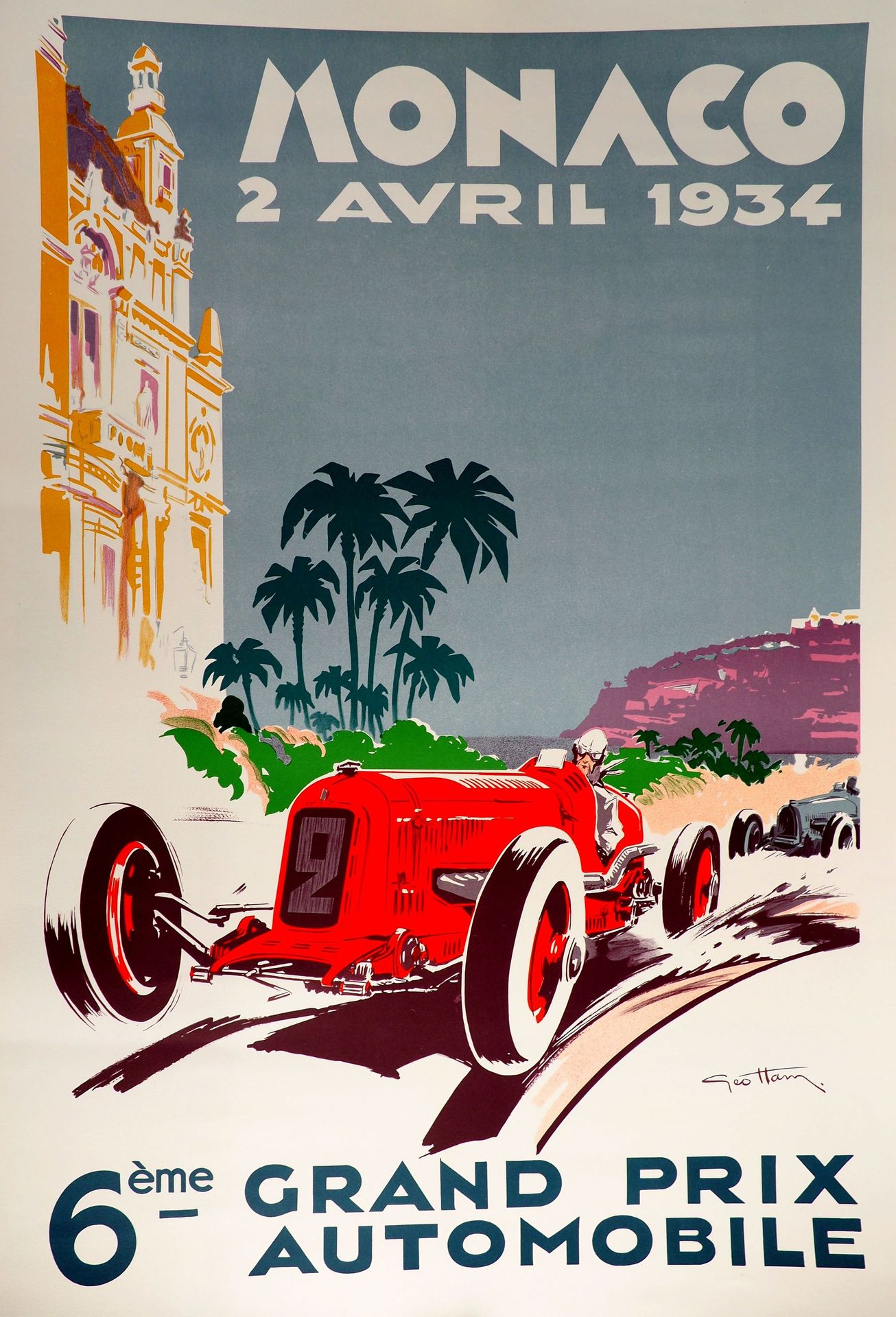Null Auto/Monaco/F1. Sechster Grand Prix Automobile (2/4/1934). Von Geo Ham. Die&hellip;