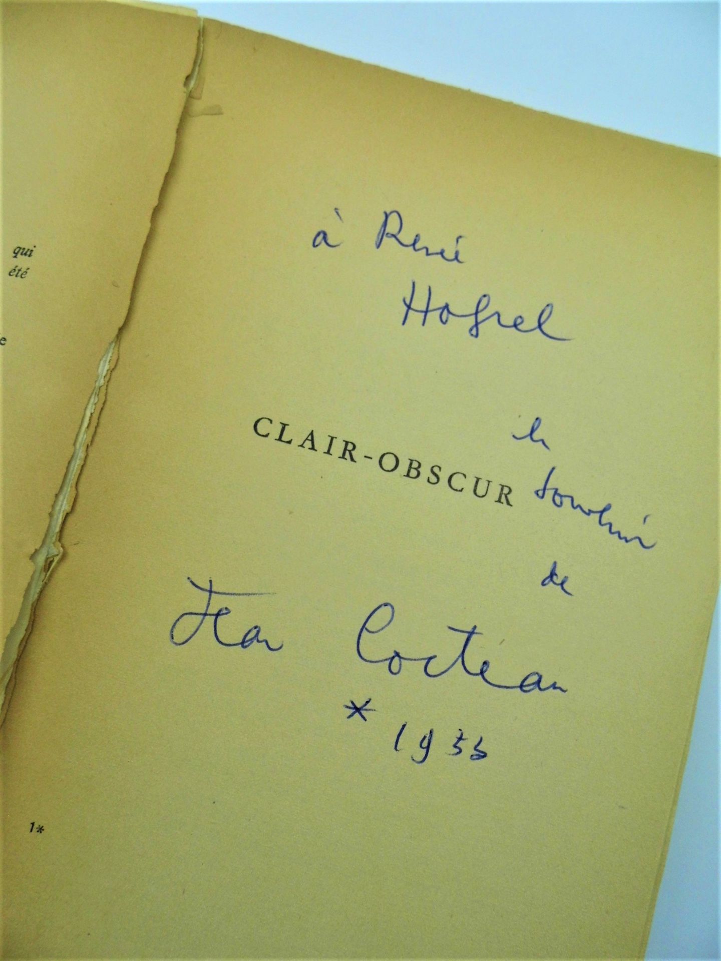 Null Jean COCTEAU (1889-1963, poète, dessinateur, dramaturge et cinéaste) / « Cl&hellip;