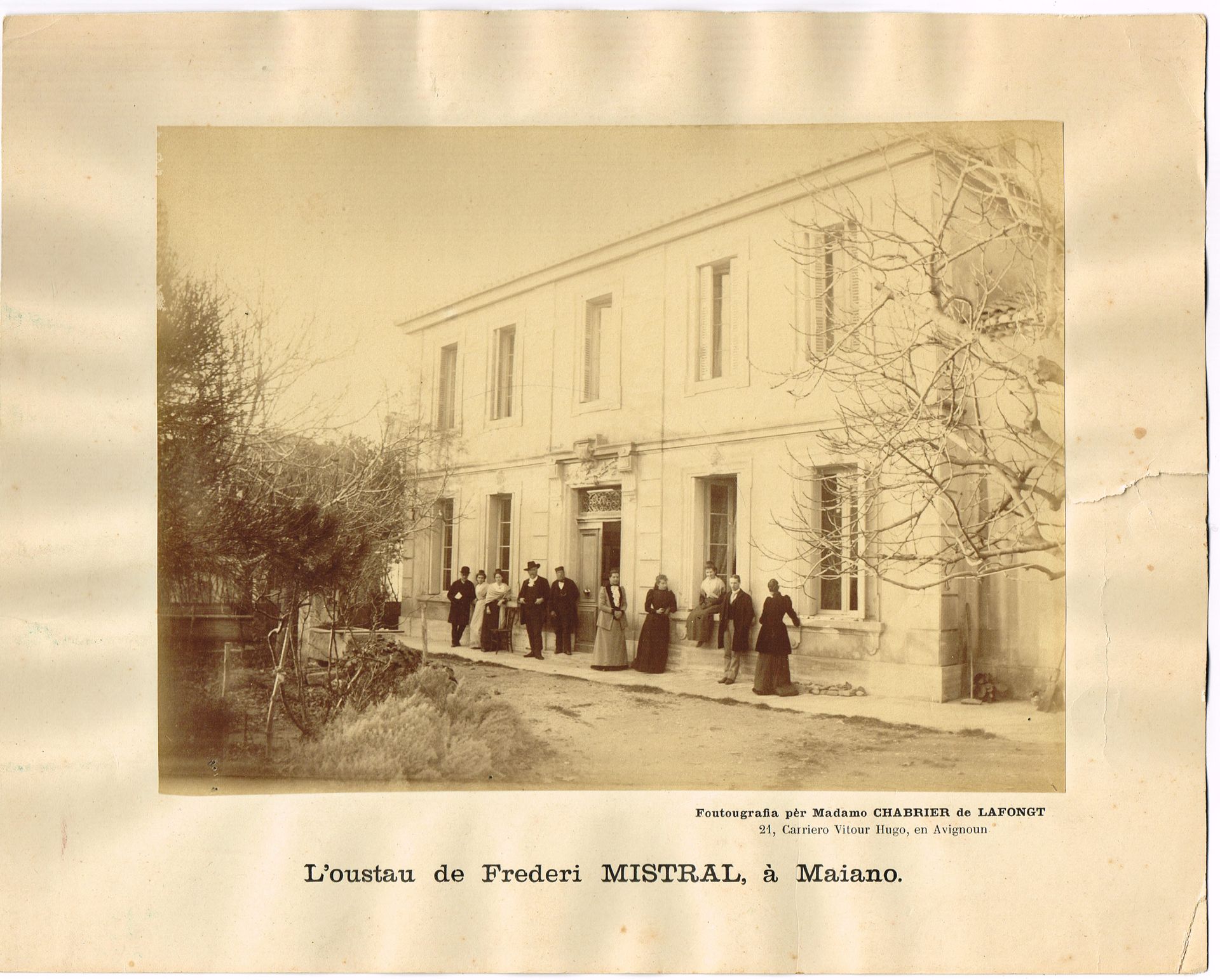 Null [Frédéric MISTRAL] - Franceline CHABRIER de LAFONGT (1850-1939, photographe&hellip;