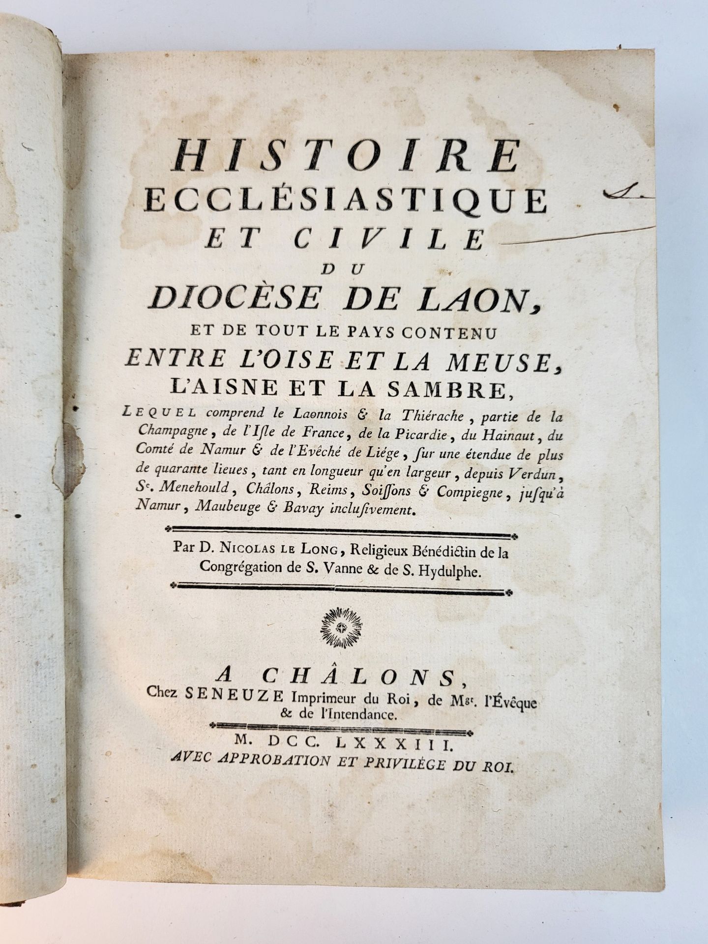 Null DIOCESE DE LAON (02) / « Histoire ecclésiastique et civile du Diocèse de La&hellip;