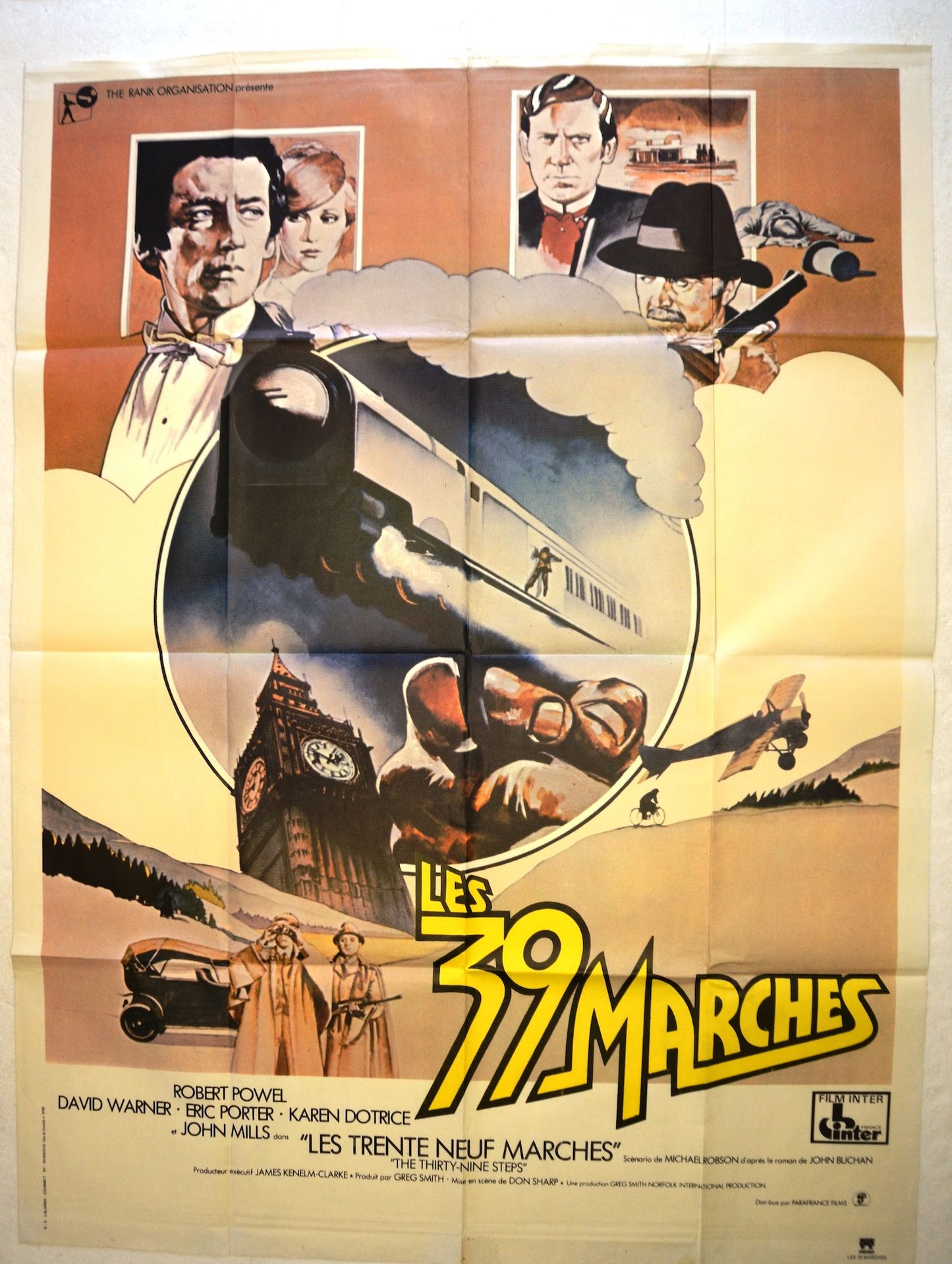 Null LES 39 MARCHES
Année : 1978, affiche française
Réal : Don Sharp
Act : Rober&hellip;