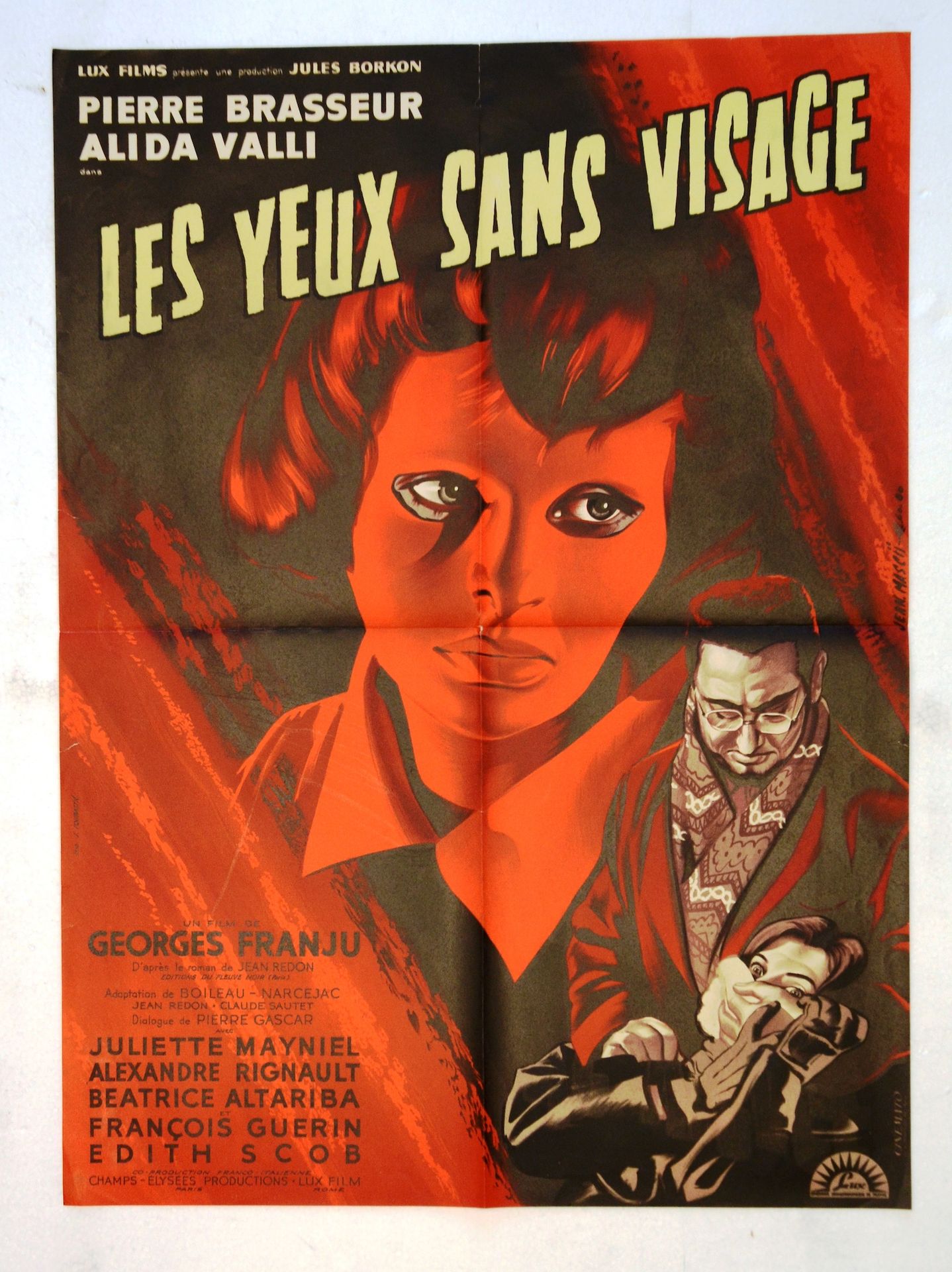 Null 无脸的眼睛 
年份: 1960年，法国海报
导演: 乔治-弗朗朱
演员：皮埃尔-布拉瑟尔，阿丽达-瓦利 
工作室：Lux 
打印: Cinemato &hellip;