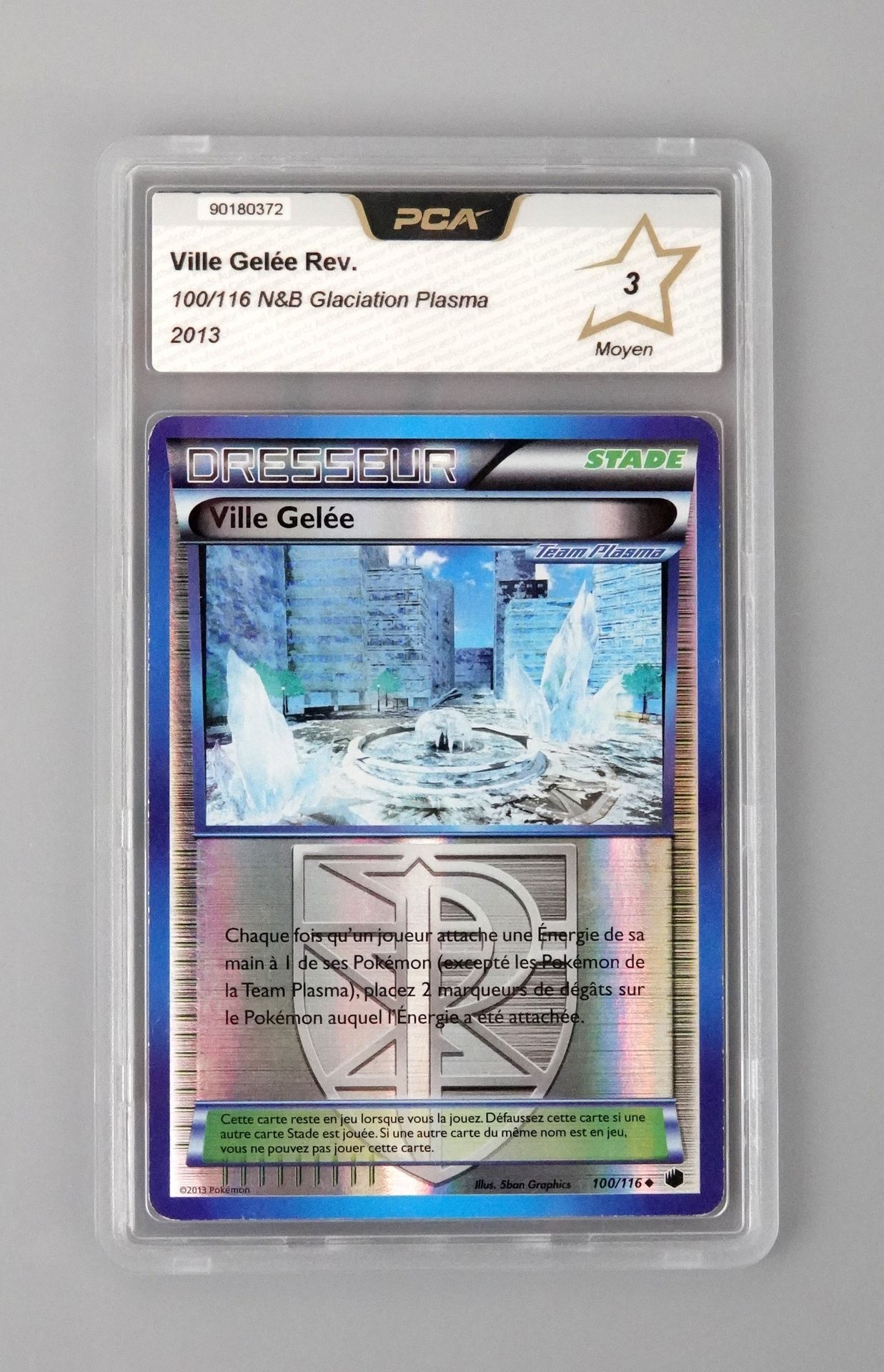 Null VILLE GELEE Réverse
Bloc NB Glaciation Plasma 100/116
Carte pokémon PCA 3/1&hellip;