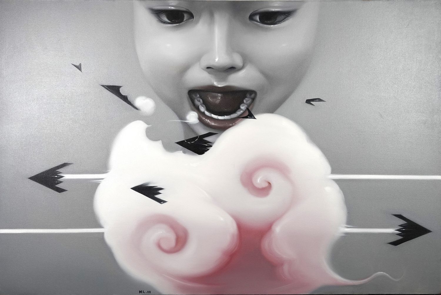 Null Mu Lei (born 1984)
Cotton Candy, 2008
Oil on canvas
Monogrammed lower left &hellip;