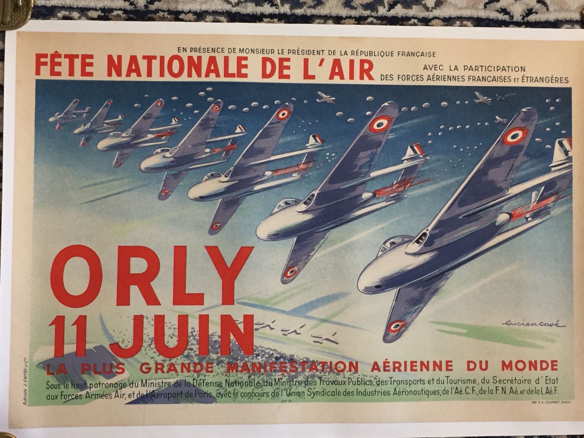 Null AVIATION - Lucien Cavé - Nationales Fest der Luftwaffe. Orly, 11. Juni. Die&hellip;