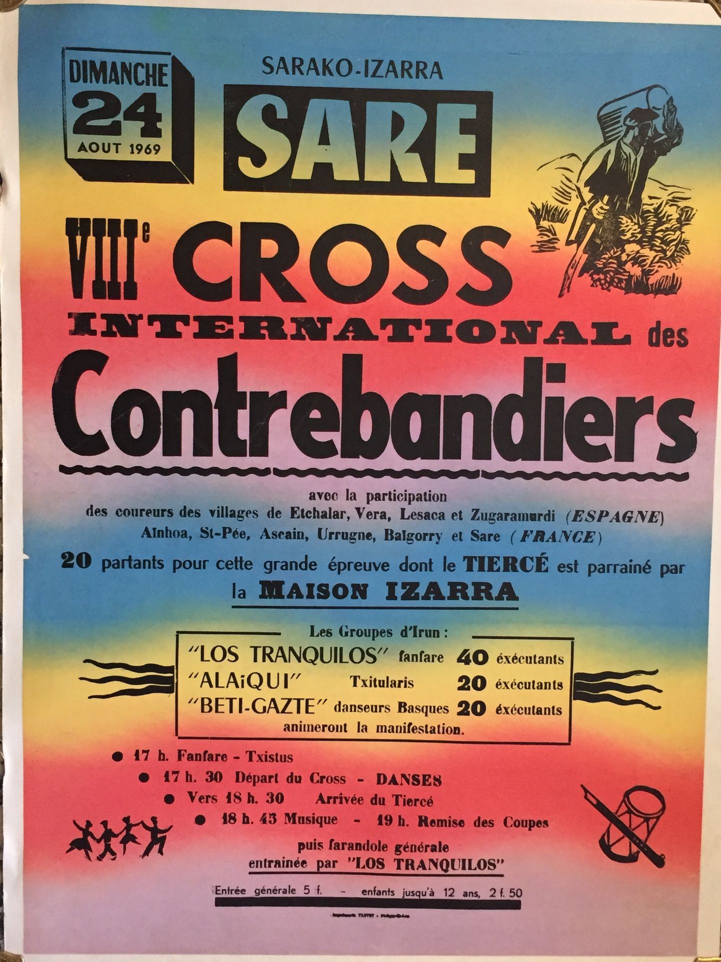 Null PAYS-BASQUE - Sarako-Izara. SARE. VIIIe cross international des Contrebandi&hellip;