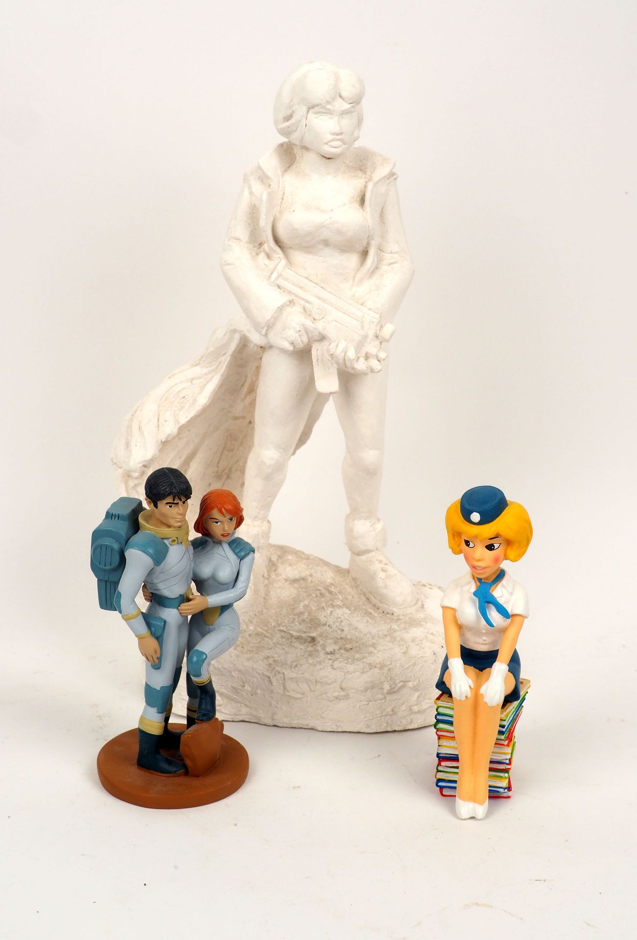 Null 弗朗科-贝尔吉
一套三个人物，包括Mezieres Valerian，Walthery Natacha和Meynet Tatiana K的独特石膏雕塑&hellip;