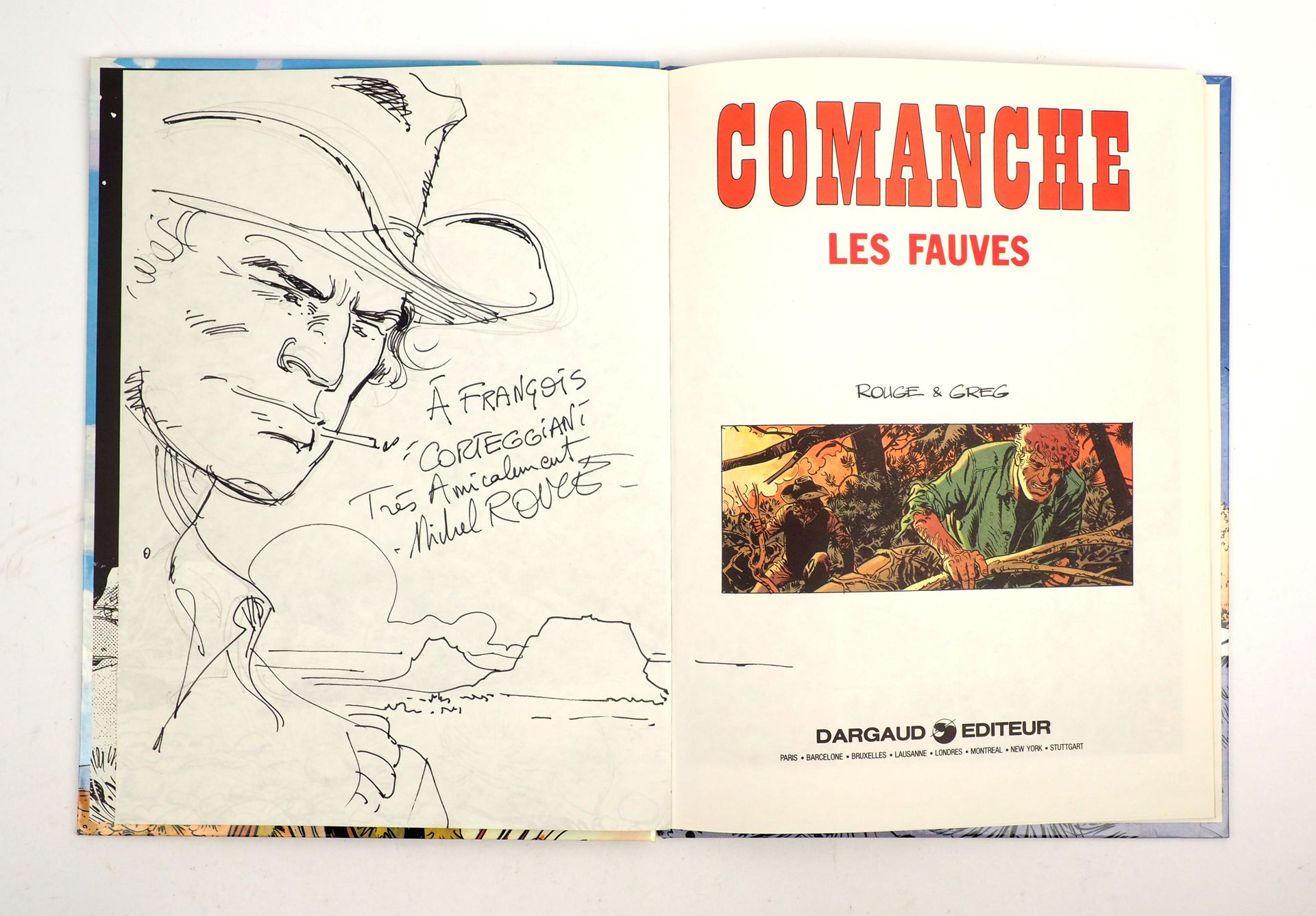 Null ROSSO
Comanche
Rara dedica sull'album Les fauves in prima edizione in ottim&hellip;