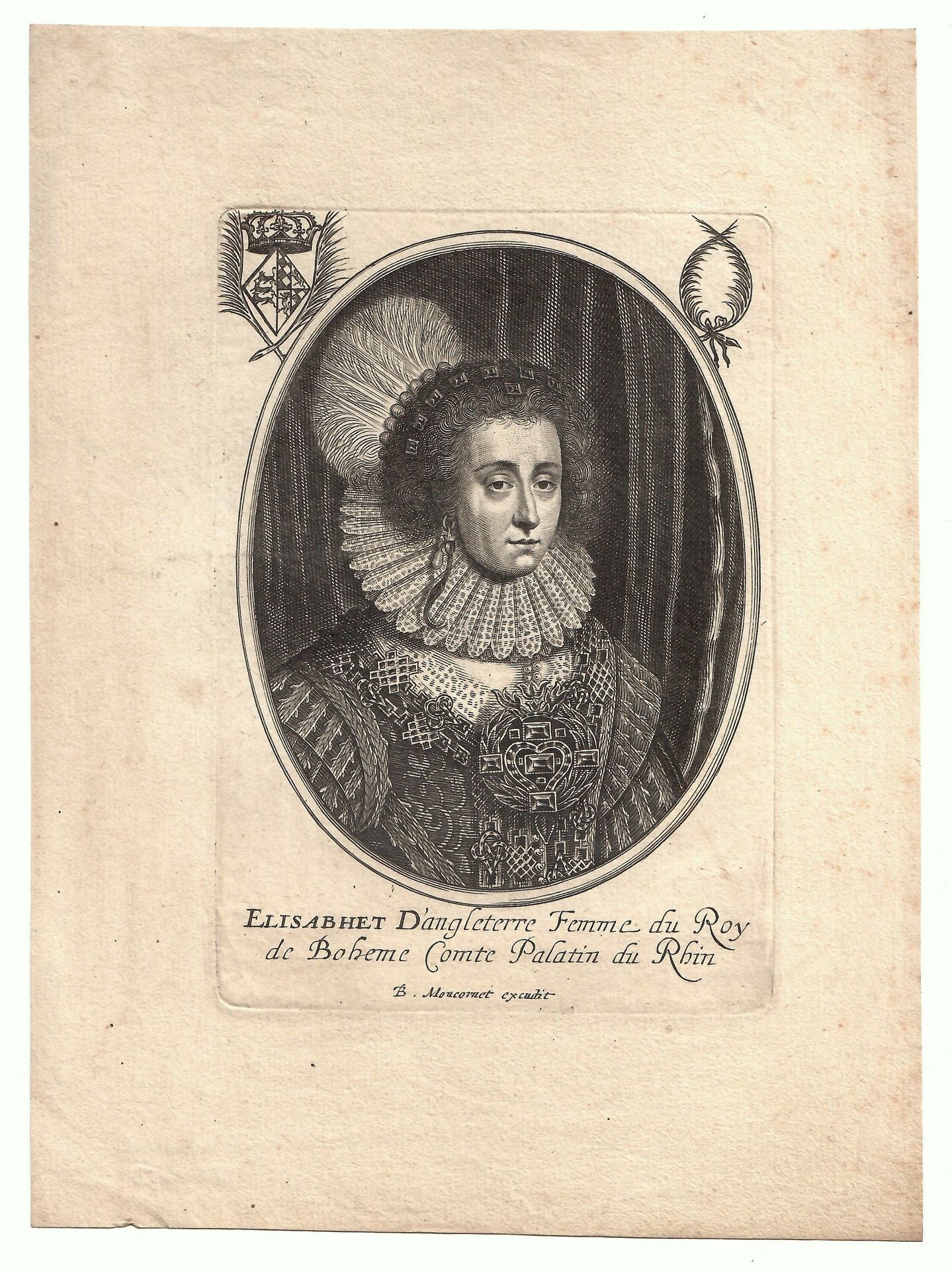 Null « ELISABETH D’ANGLETERRE femme du Roy de Bohème Comte Palatin du Rhin. » Gr&hellip;