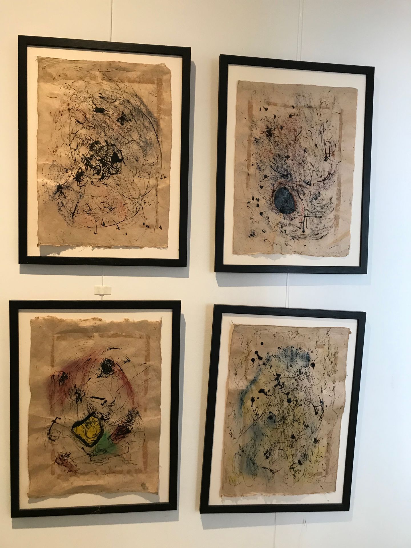 Null Set of four works on paper, unidentified 
Abstract compositions 
Each : 42 &hellip;