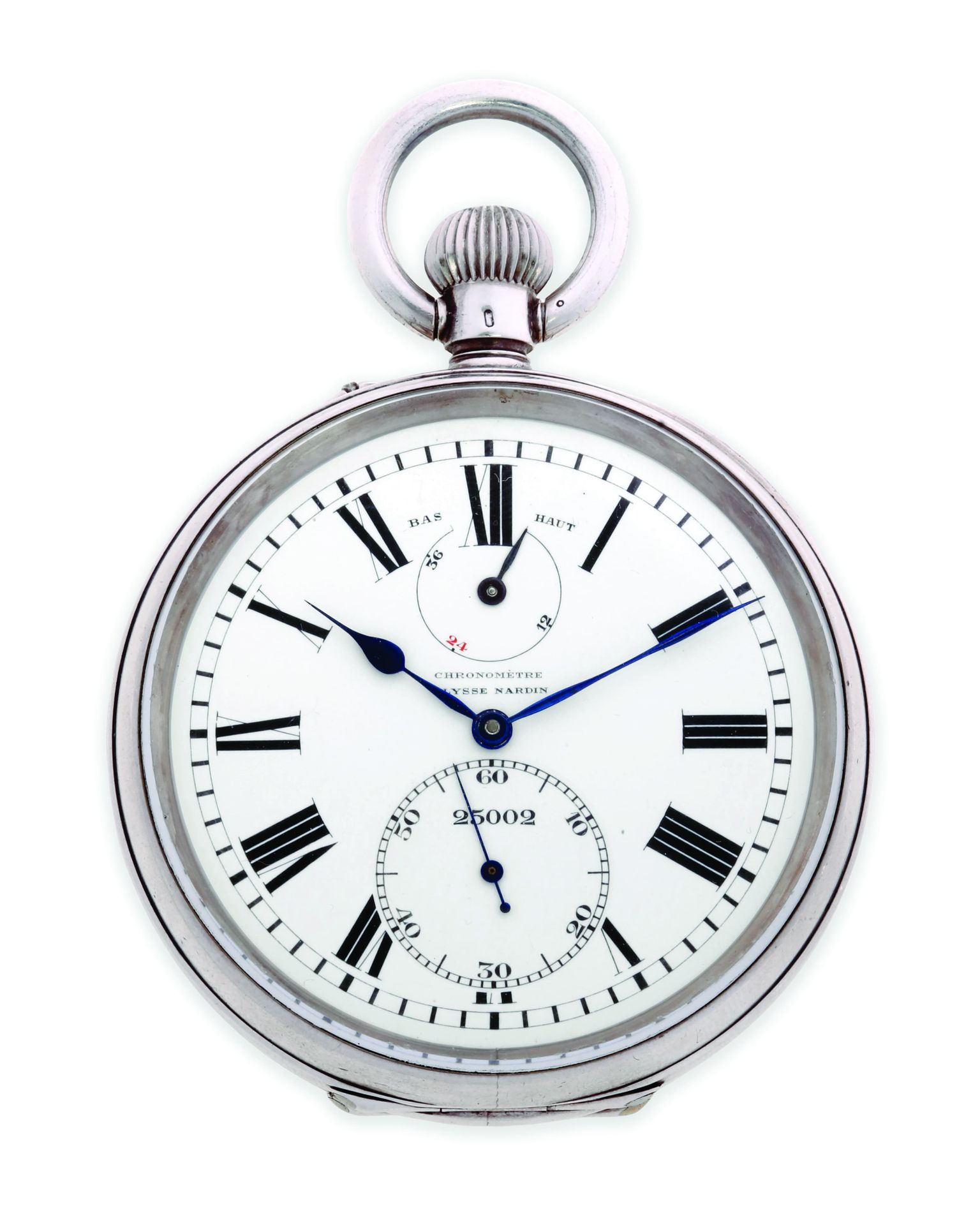 ULYSSE NARDIN Chronometer 25002
925 thousandths silver pocket watch with mechani&hellip;