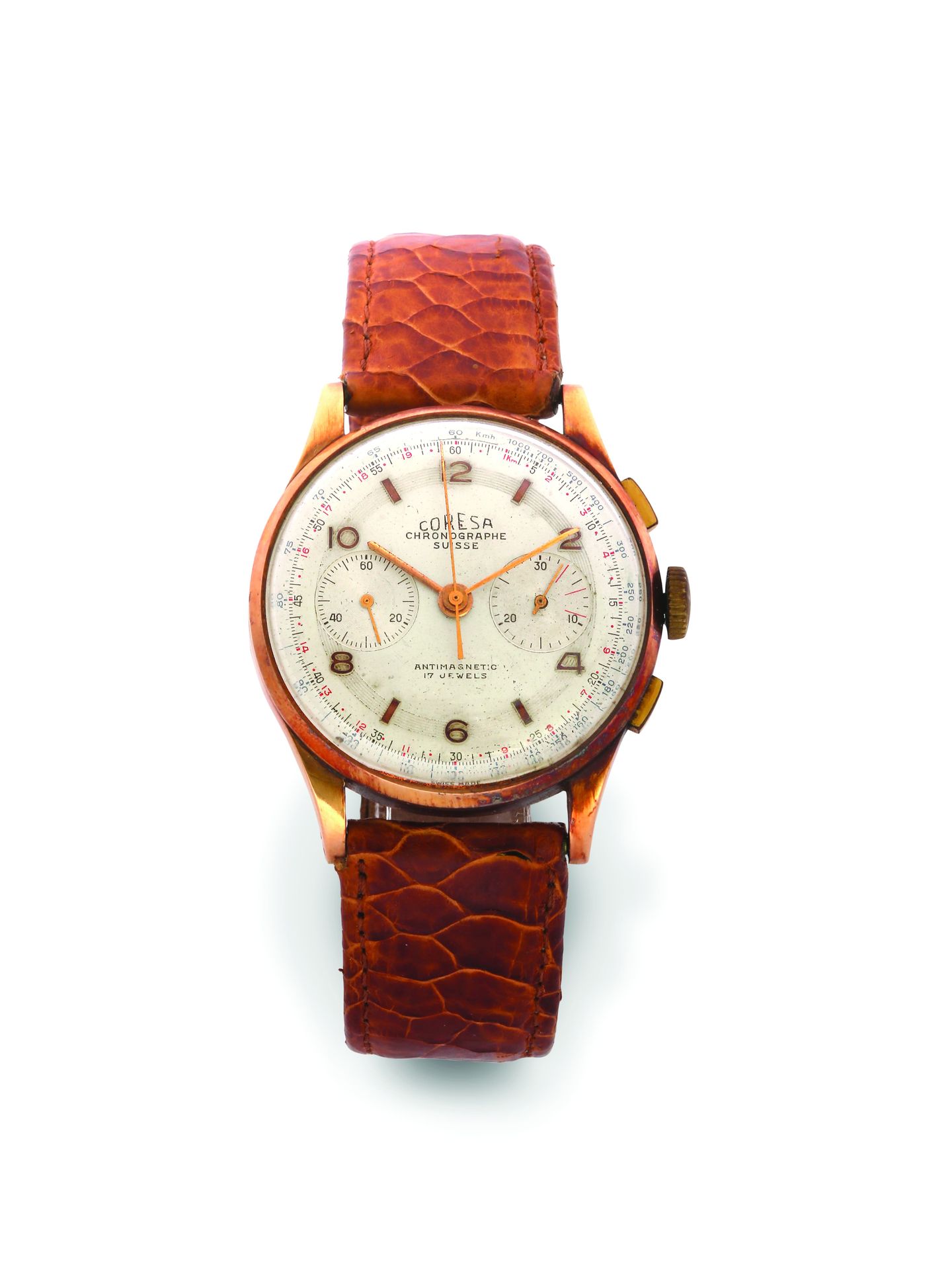 CORESA Cronógrafo
Reloj cronógrafo de oro rosa de 18 quilates 750 con movimiento&hellip;
