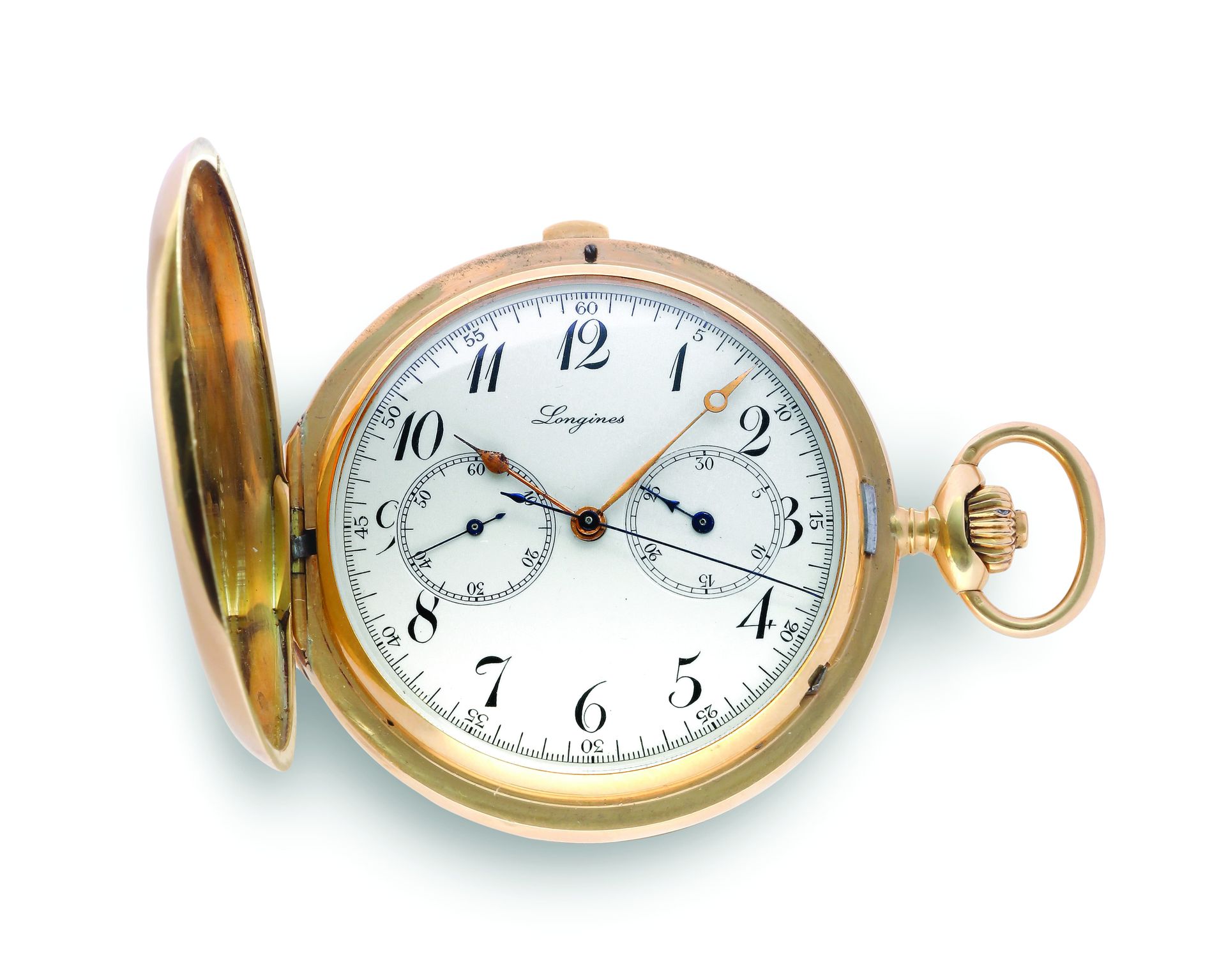 LONGINES "Cronografo Contador
Orologio da tasca cronografo in oro giallo 18 cara&hellip;