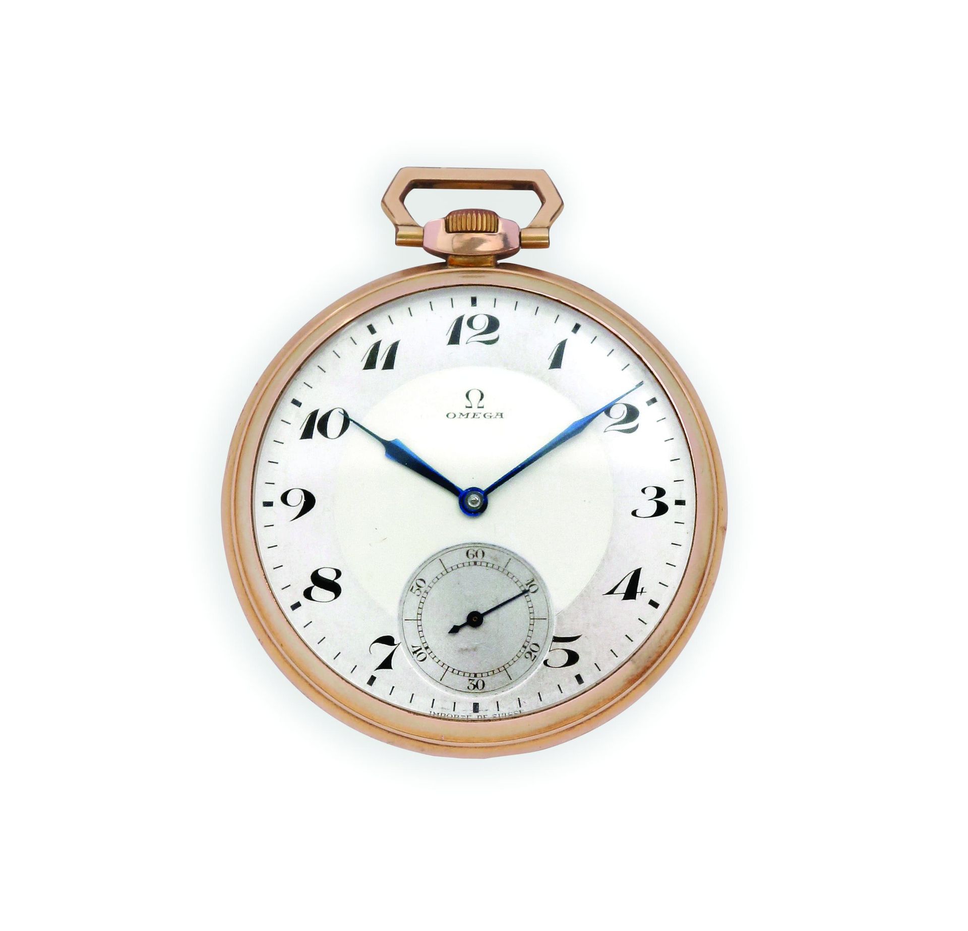 OMEGA Art Deco
Vergoldete Taschenuhr mit mechanischem Uhrwerk - Rundes Gehäuse, &hellip;