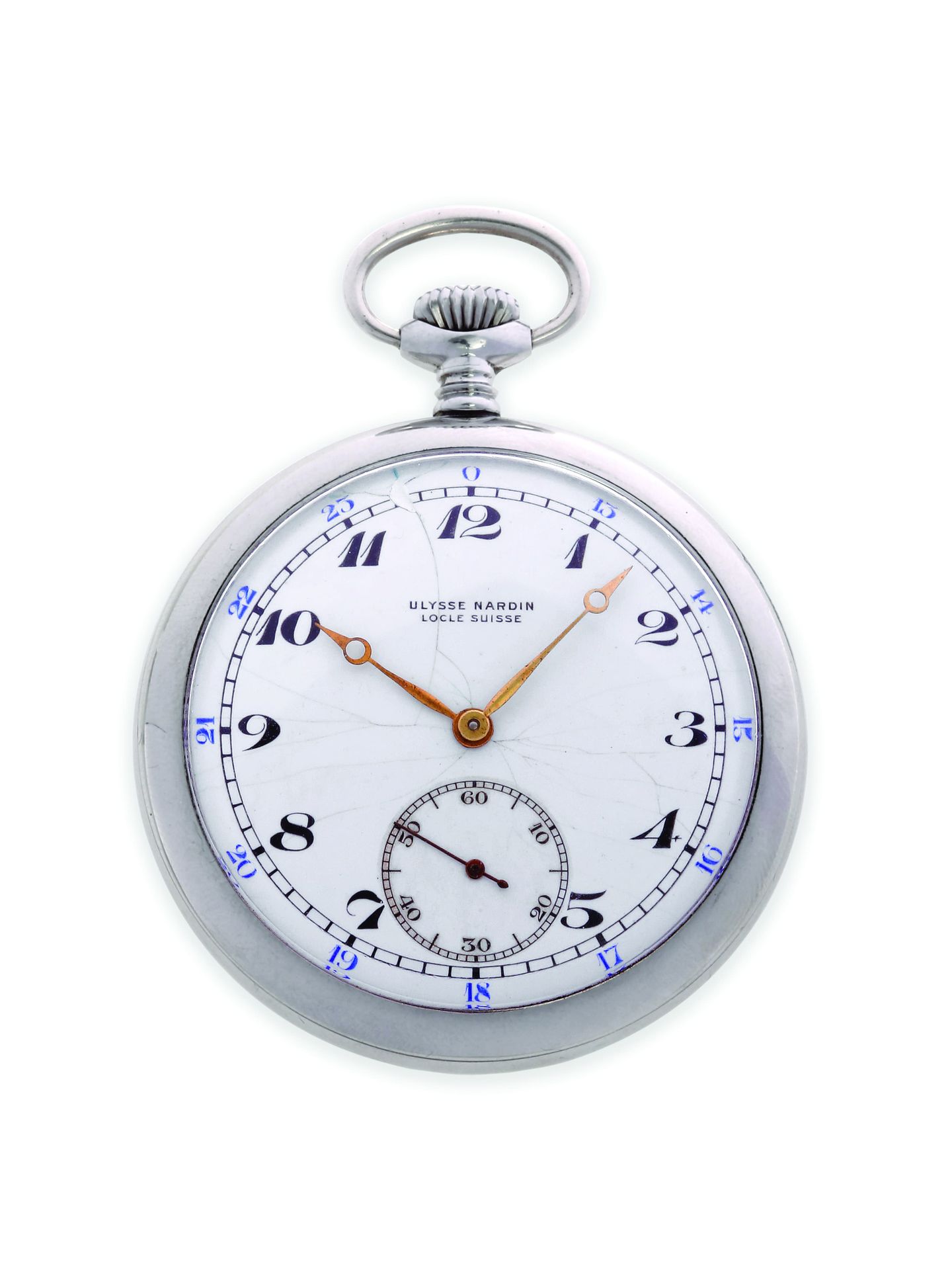 ULYSSE NARDIN Classic
900 thousandths silver pocket watch with mechanical moveme&hellip;