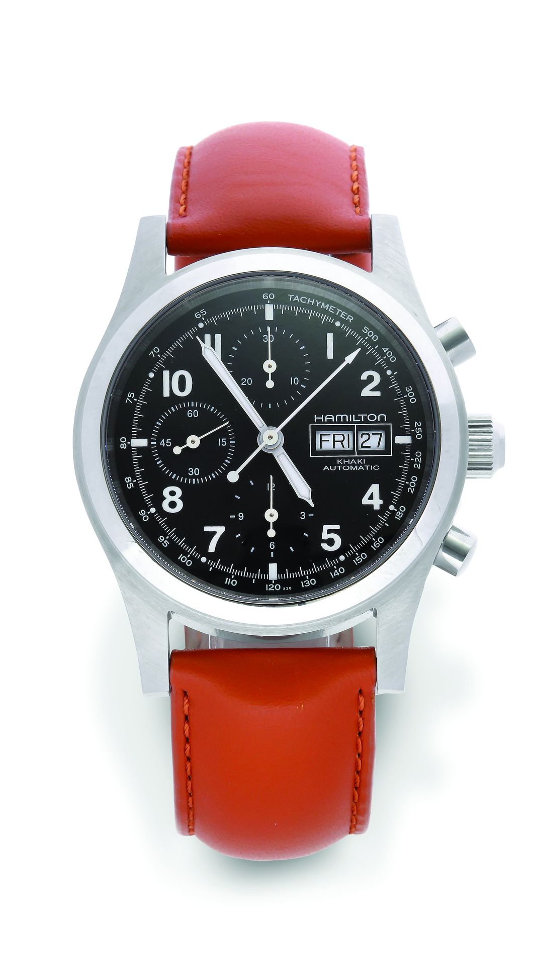HAMILTON Khaki chronograph
Steel sports chronograph watch with automatic movemen&hellip;