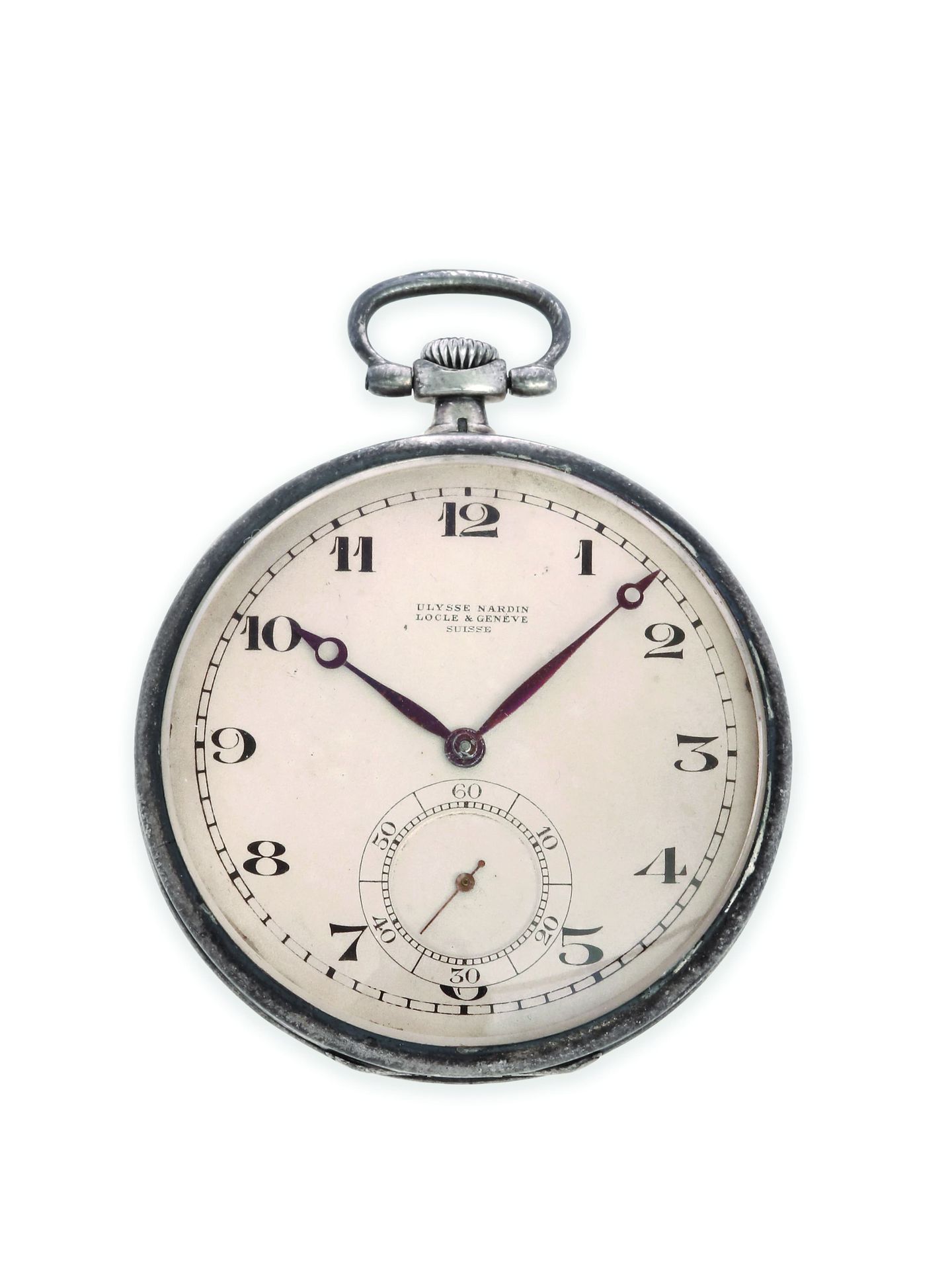 ULYSSE NARDIN Classic
900 thousandths silver pocket watch with mechanical moveme&hellip;