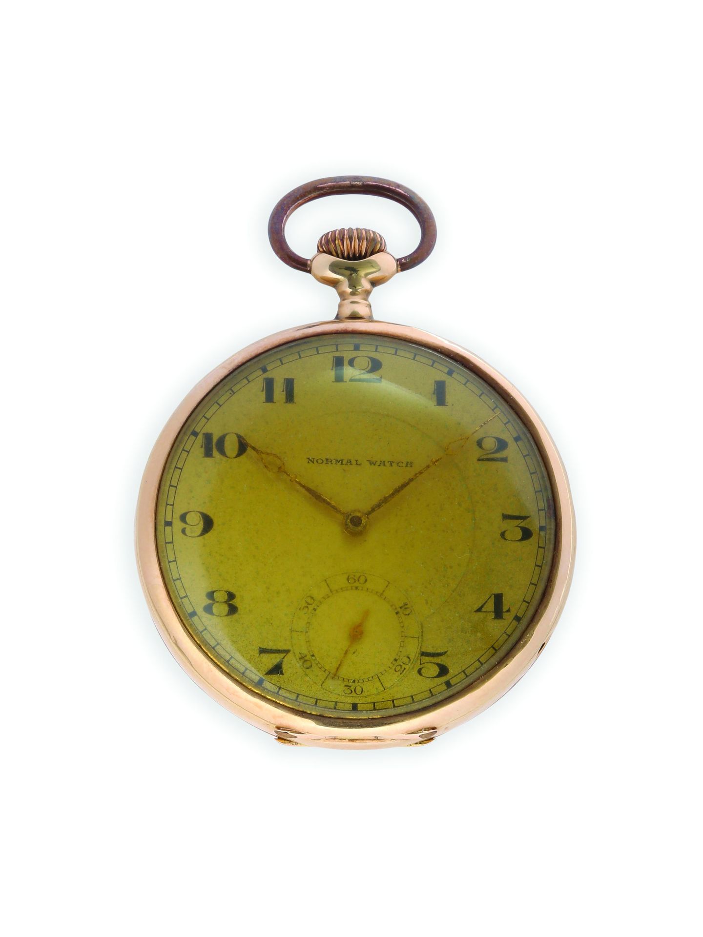 NORMAL WATCH 14K 585 thousandths yellow gold pocket watch with mechanical moveme&hellip;
