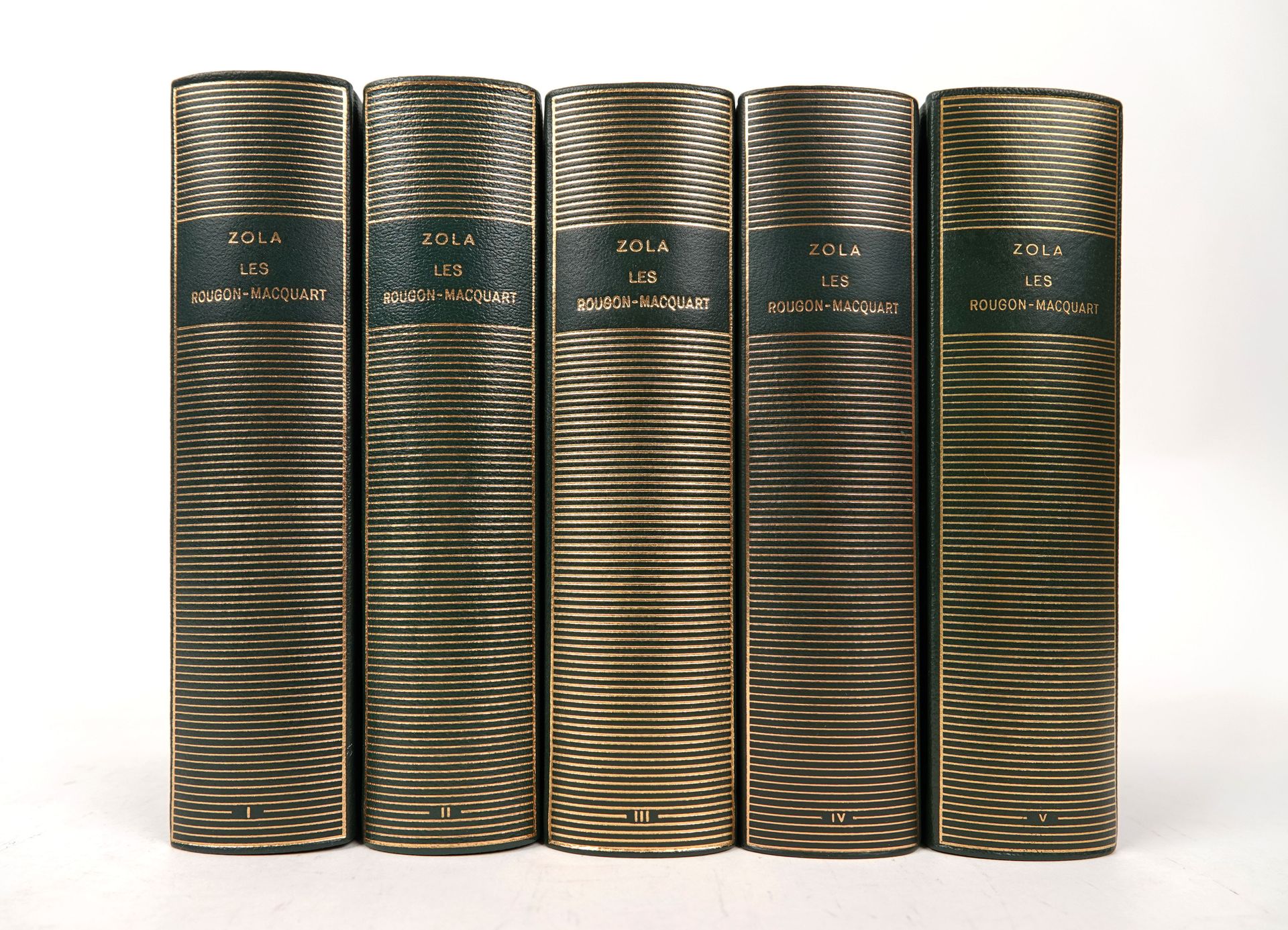 Null PLEÏADE - Riunione di 5 volumi in-12 rilegati in pelle morbida dell'editore&hellip;