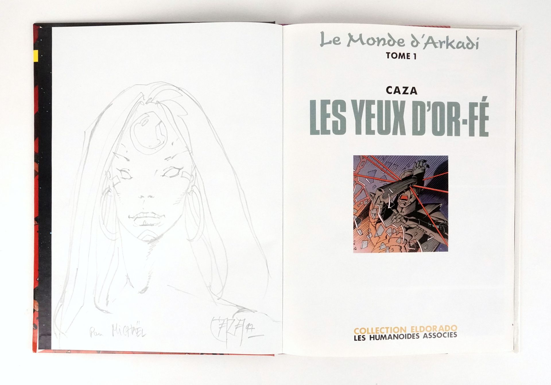 Null * CAZA Philippe
Le monde d’Arkadi
Jolie dédicace sur l’album Les yeux d’or &hellip;