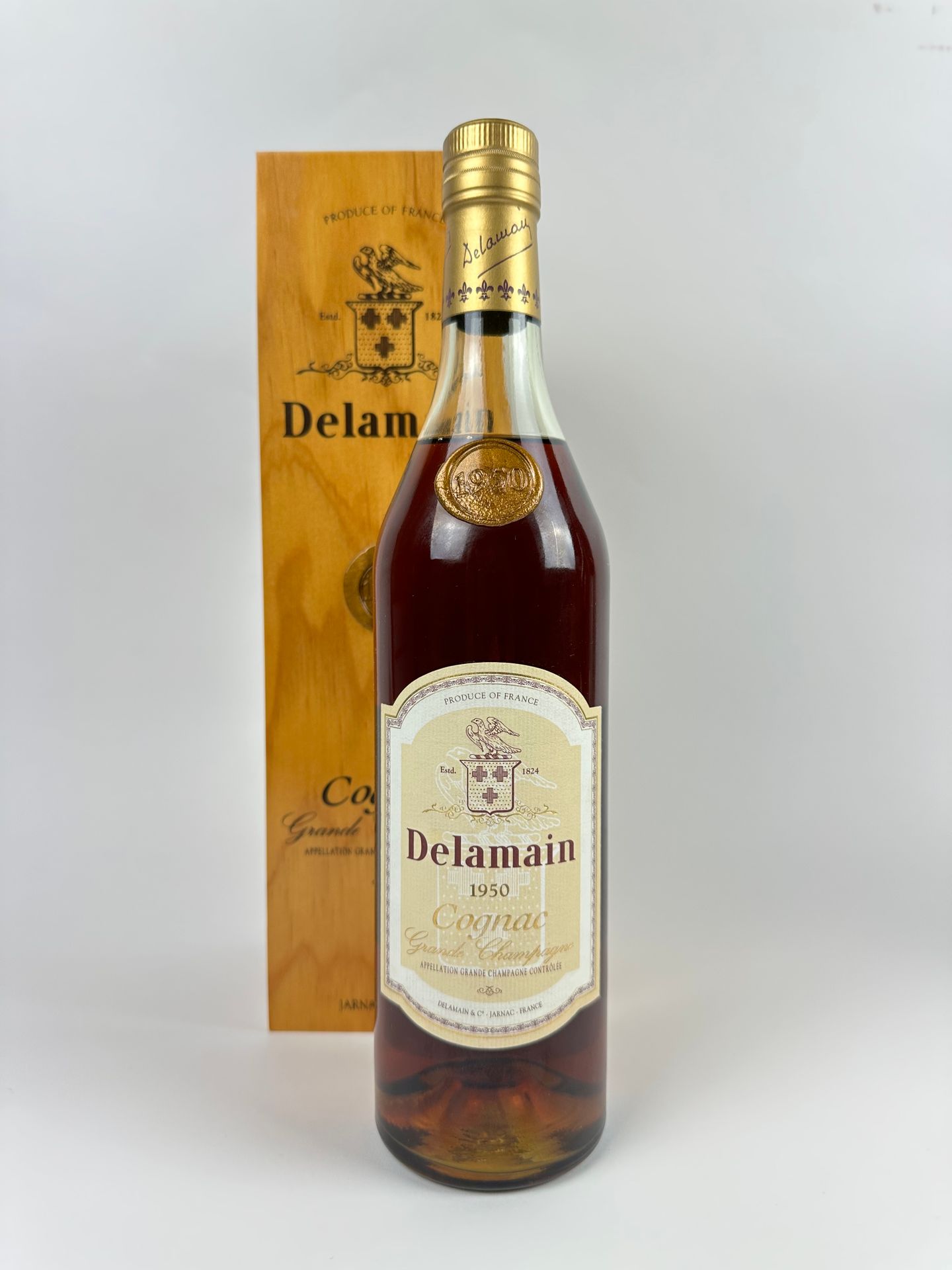 Null Delamain 1950
1 bouteille de Cognac, Appellation Grande Champagne contrôlée&hellip;