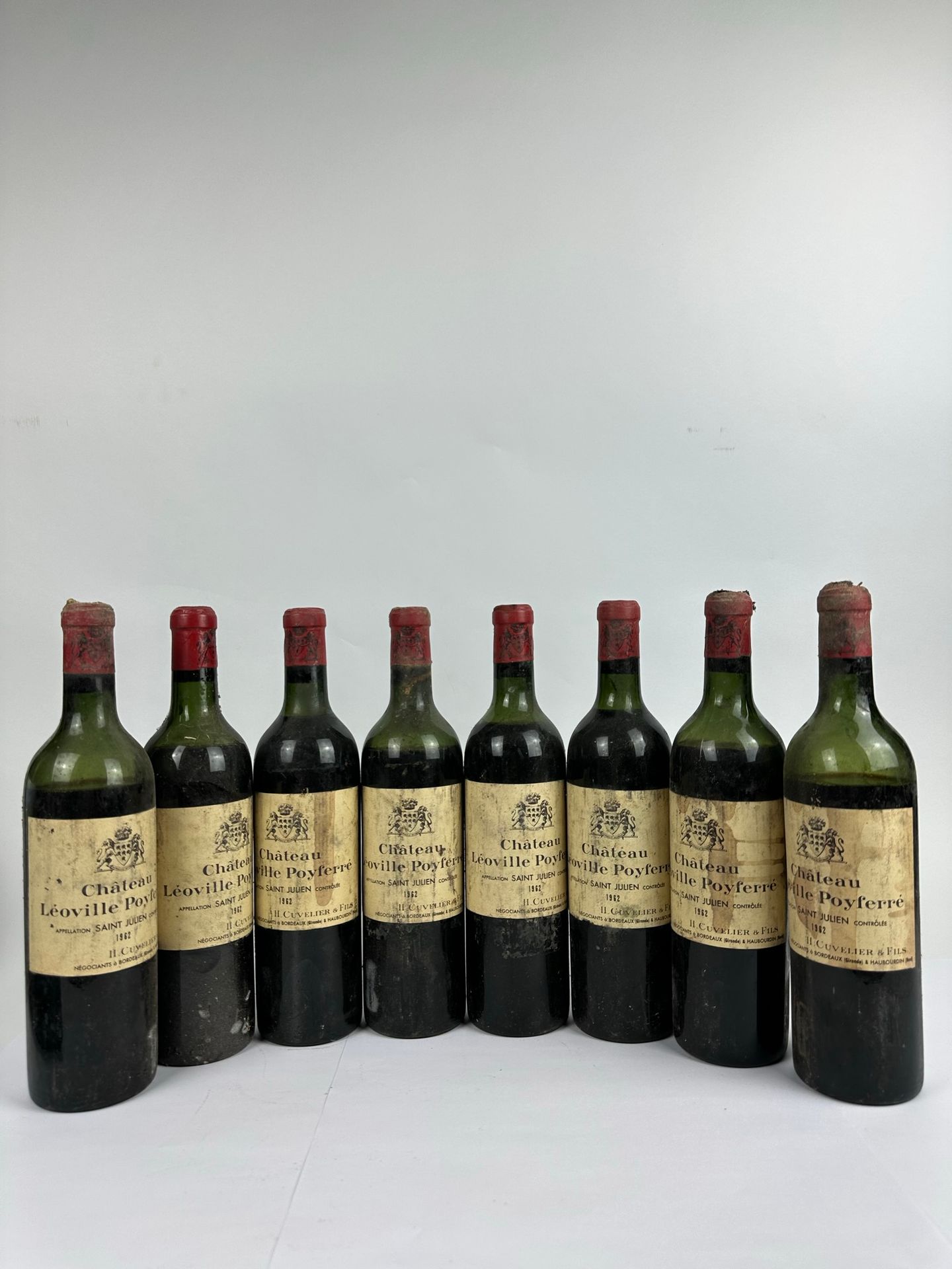 Null 8 	bouteilles	 Chateau LEOVILLE POYFERRE - 2 Gcc Saint Julien	1962	 Etiquet&hellip;