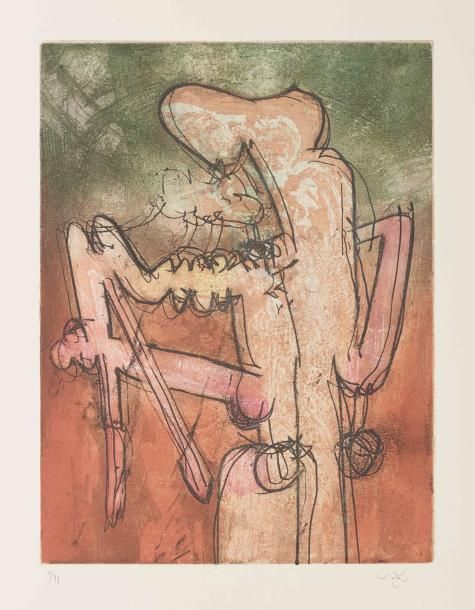 Roberto MATTA Aquatinte sur arche numérotée 2/99 signée en bas à droite 66,6 x 5&hellip;