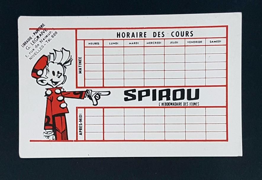FRANQUIN Buvard Spirou années 50
On y joint une affiche Gaston, Jouer avec la sc&hellip;