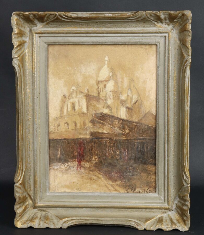 Null Walter Richard SICKERT (1860-1942)
"La chiesa dei frati a Venezia", olio su&hellip;