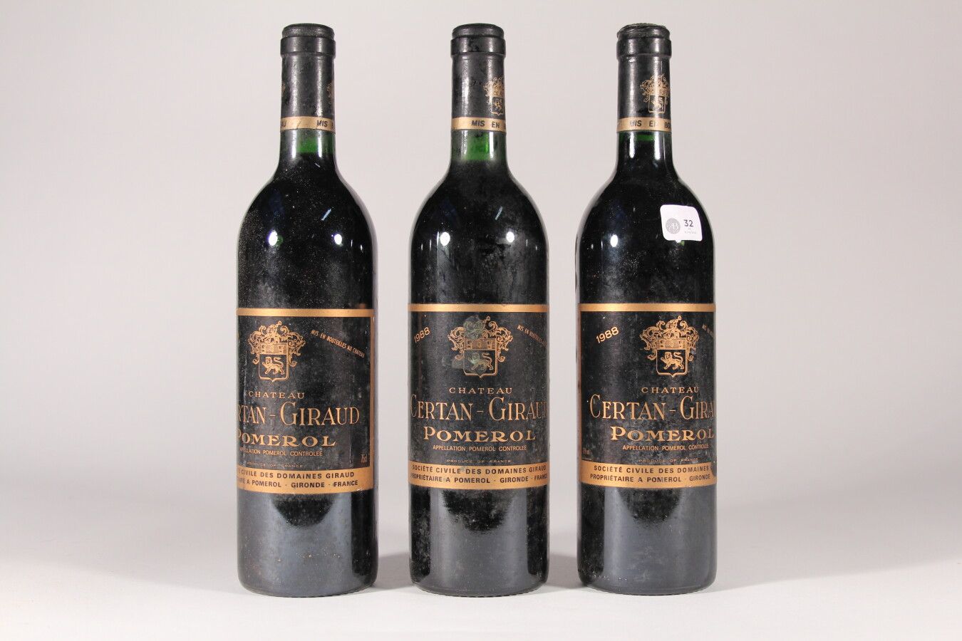 Null 1988 - Château Certan Guiraud

Pomerol rojo - 3 botellas