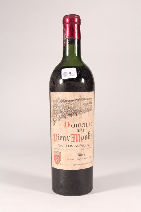 Null 1949年--老穆林酒庄(Domaine du Vieux Moulin)

Puisseguin - 1 blle