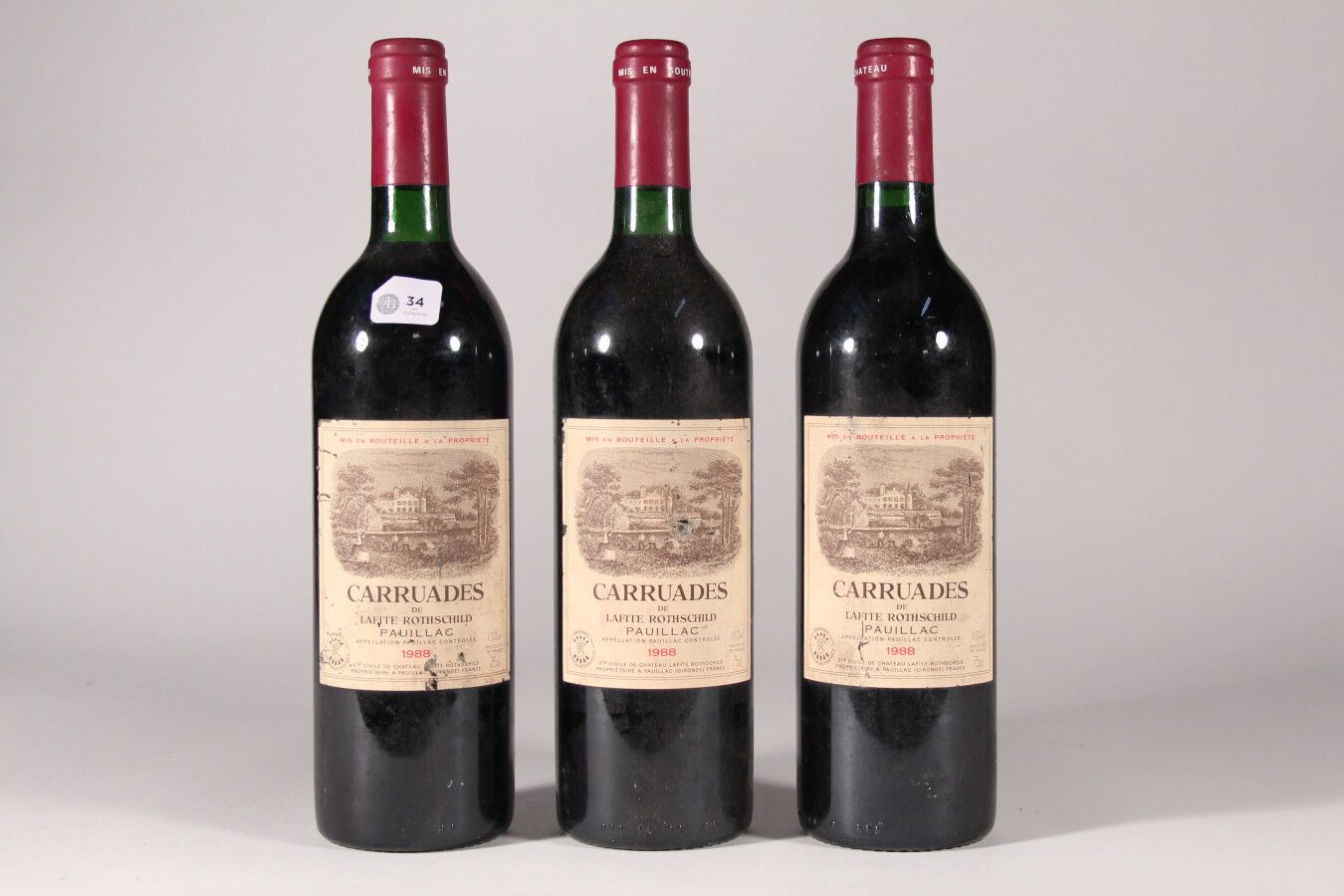 Null 1988 - Carruades Lafitte Rothschild

Pauillac Rojo - 3 botellas