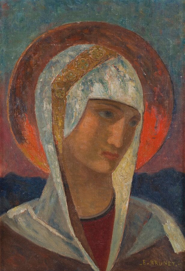 Null Émile BRUNET (1869-1943)

Sainte Geneviève

Huile sur toile signée en bas à&hellip;
