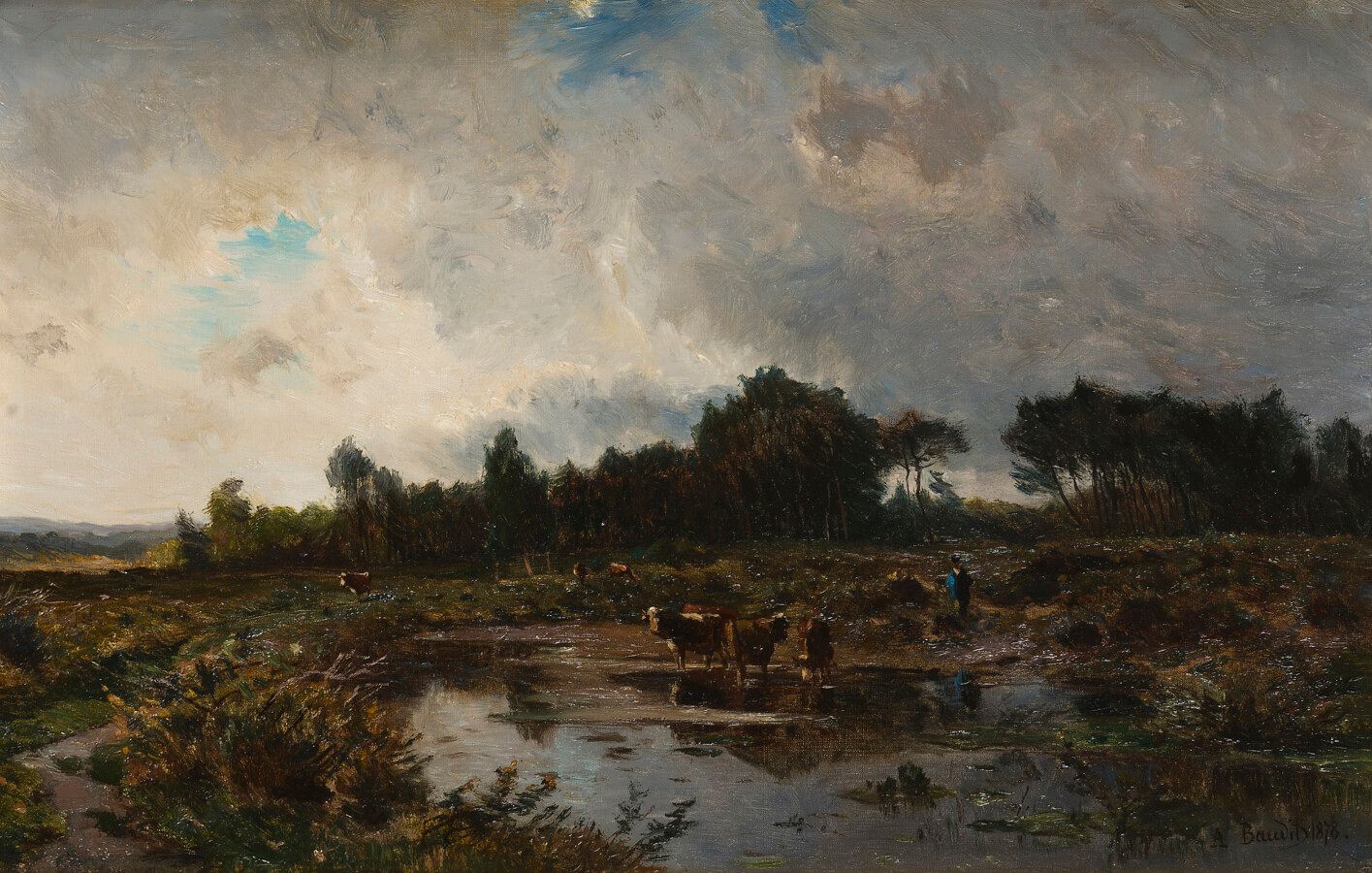 Null Amédée BAUDIT (1826-1890)

Pâturage à la lisière d'un bois, 1878

Huile sur&hellip;